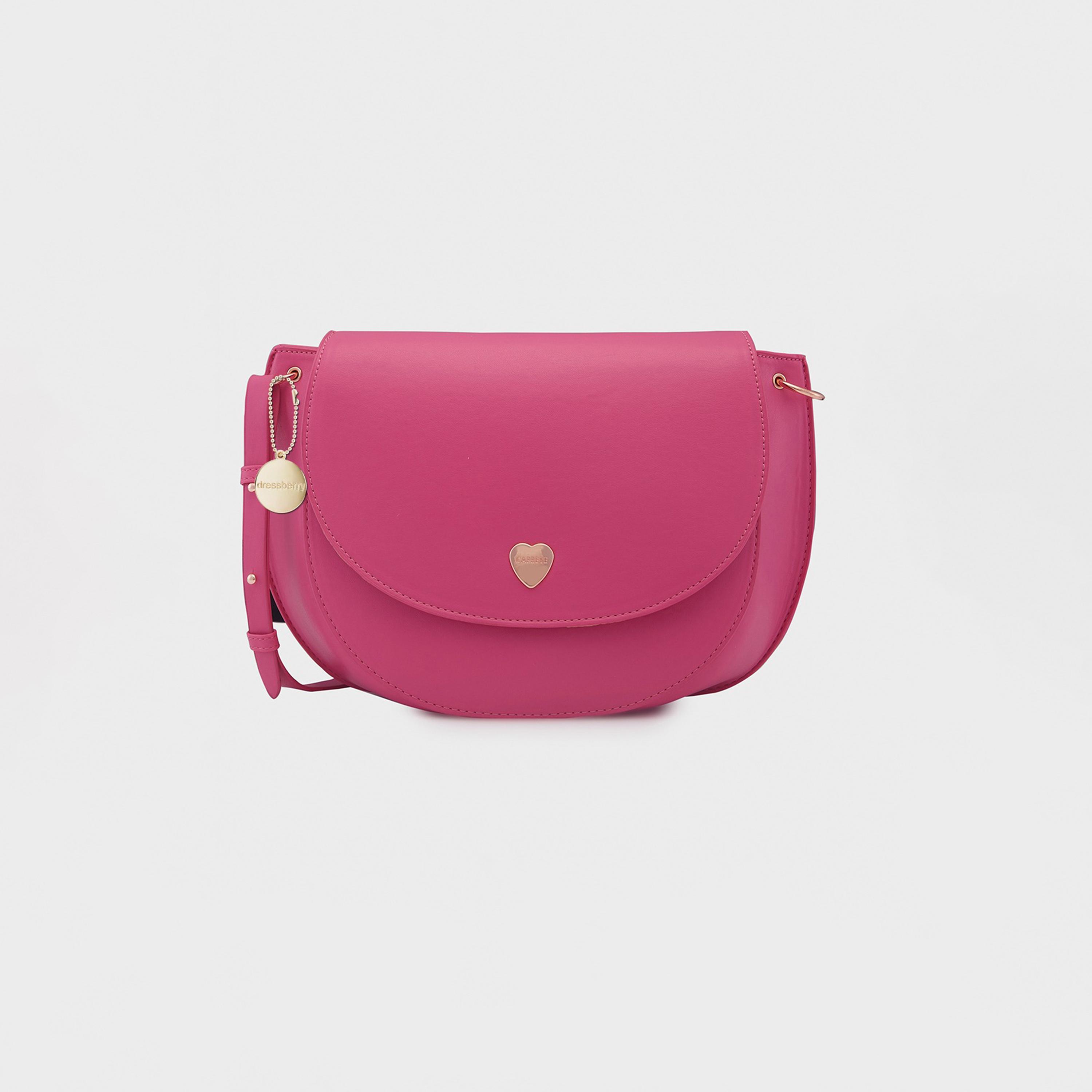 Caprese Ava Plain Crossbody Bag with Flap and Adjustable Strap | 25.7 x 21 x 13 CM-women-bagsandwallets-handbags-image-1