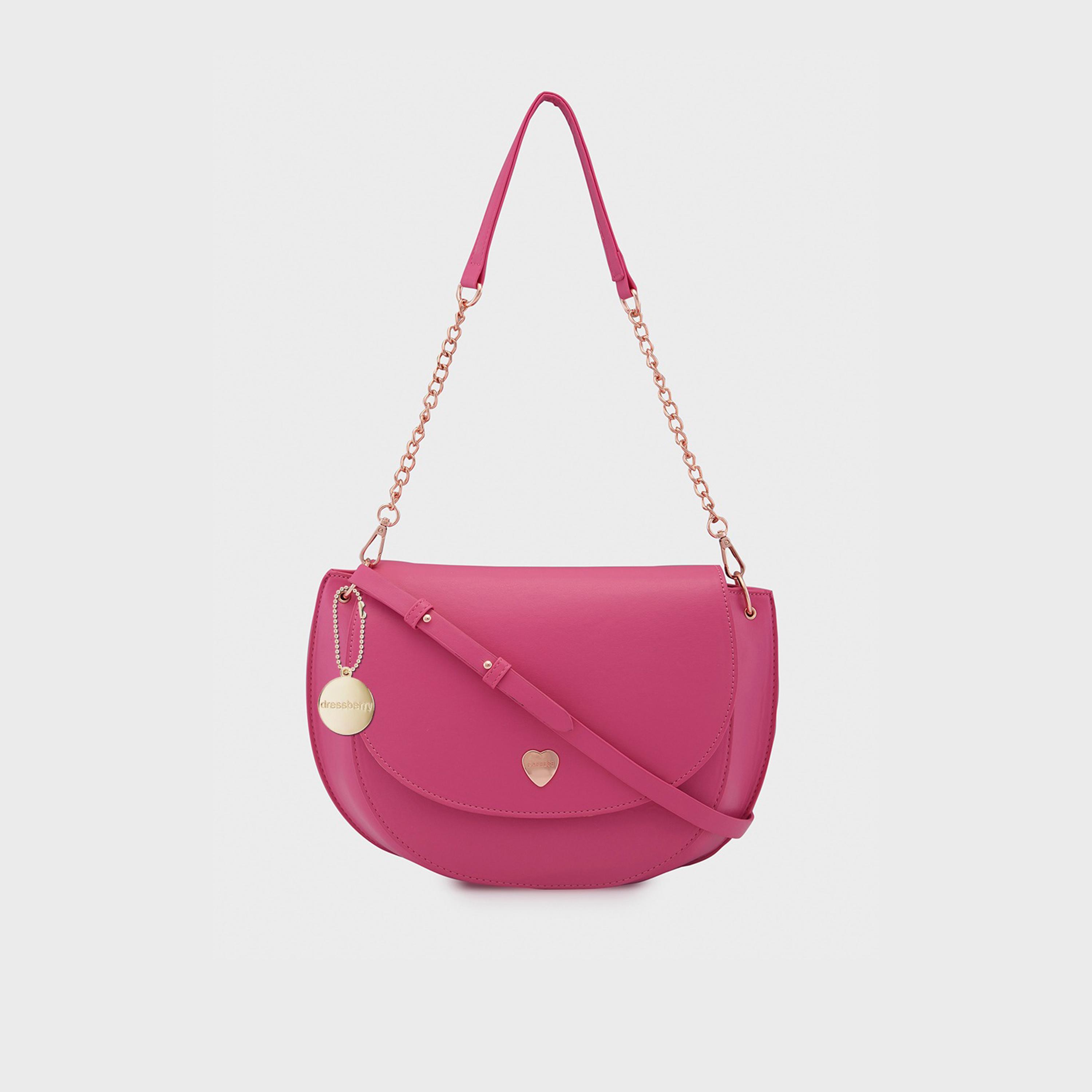Caprese Ava Plain Crossbody Bag with Flap and Adjustable Strap | 25.7 x 21 x 13 CM-women-bagsandwallets-handbags-image-2