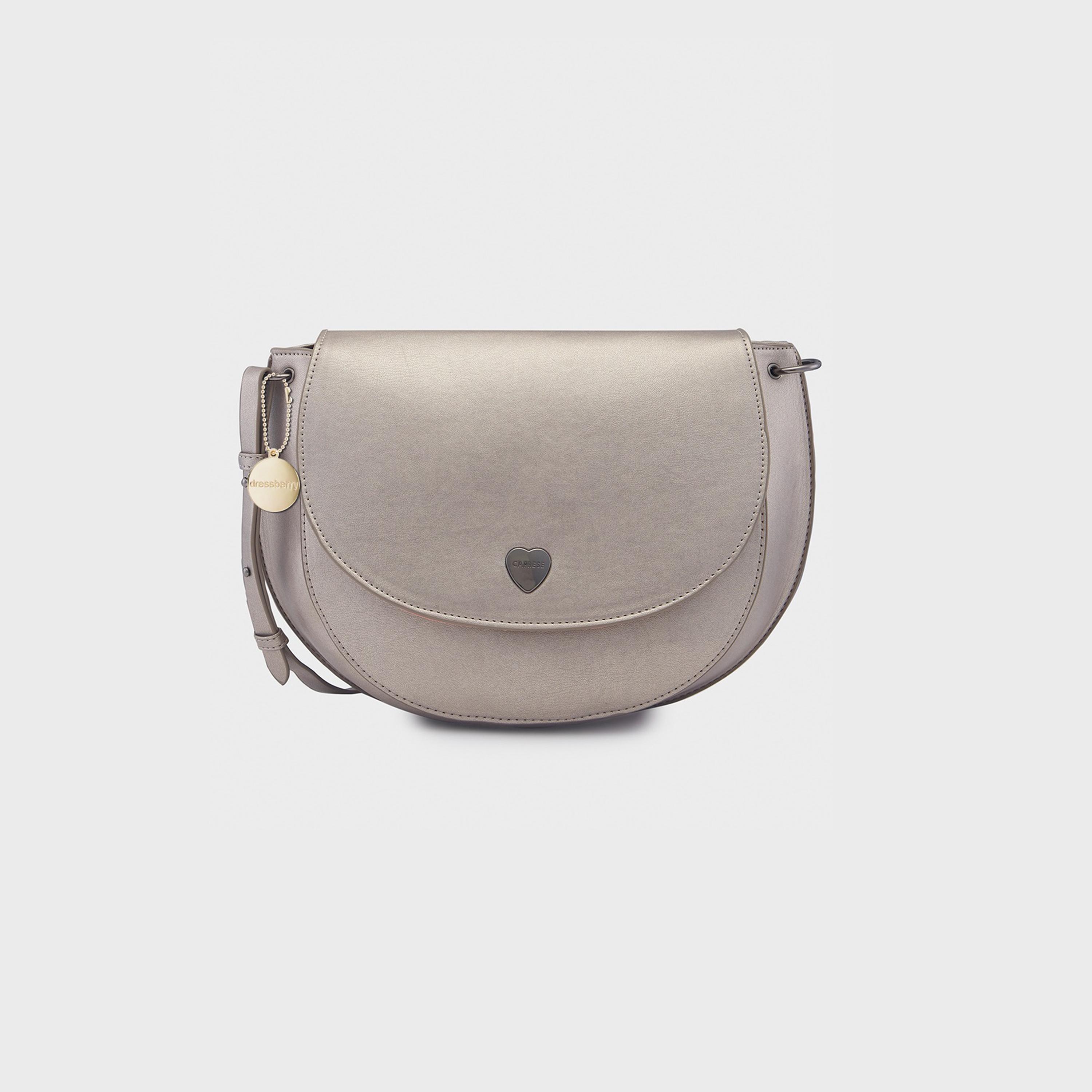 Caprese Ava Plain Crossbody Bag with Flap and Adjustable Strap | 25.7 x 21 x 13 CM-women-bagsandwallets-handbags-image-1