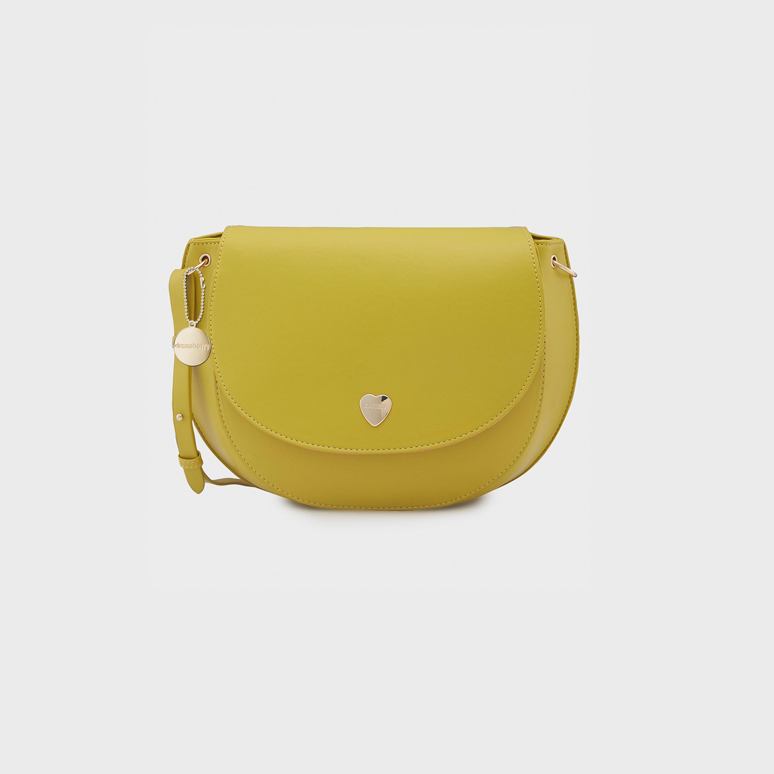 Caprese Ava Plain Crossbody Bag with Flap and Adjustable Strap | 25.7 x 21 x 13 CM-women-bagsandwallets-handbags-image-1