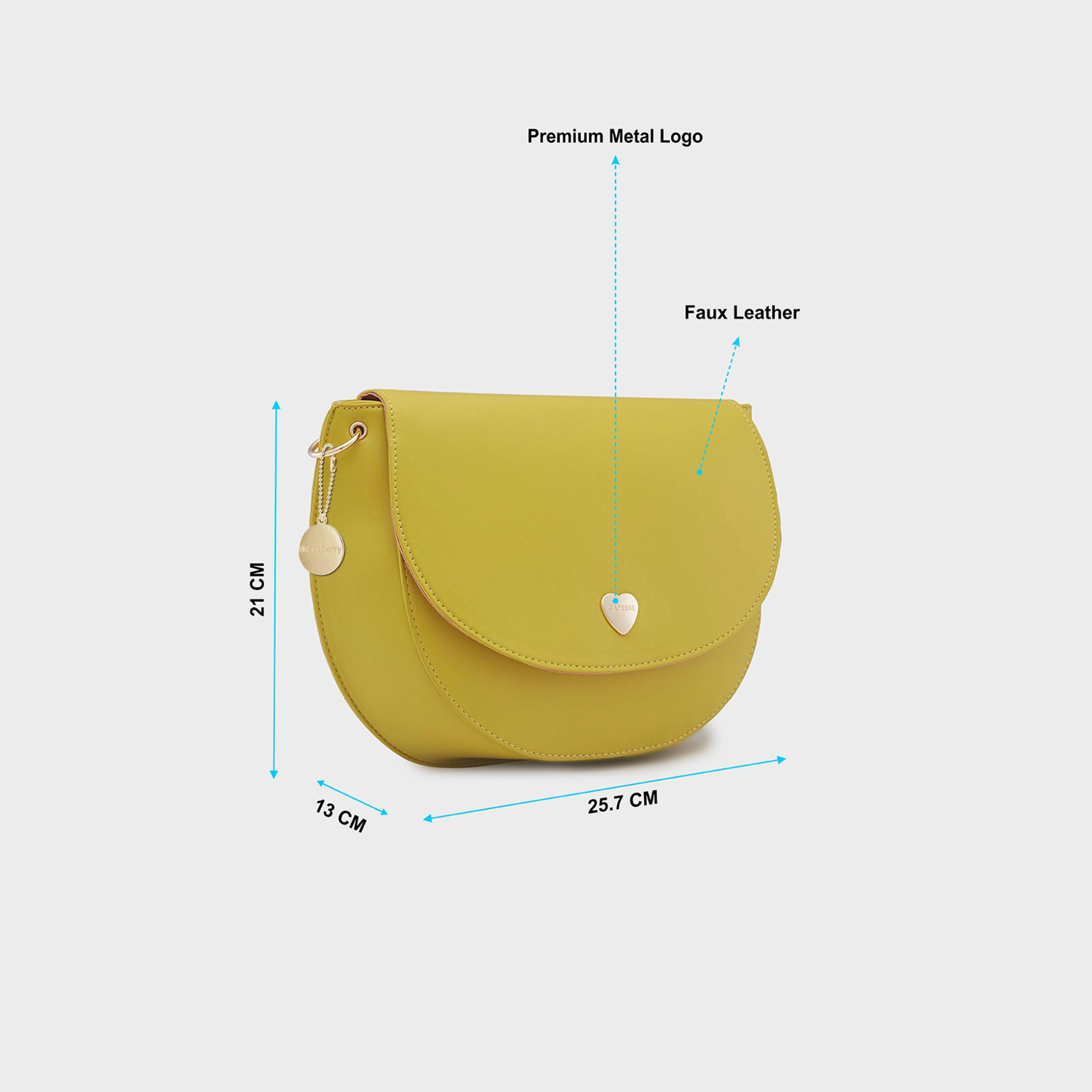 Caprese Ava Plain Crossbody Bag with Flap and Adjustable Strap | 25.7 x 21 x 13 CM-women-bagsandwallets-handbags-image-2