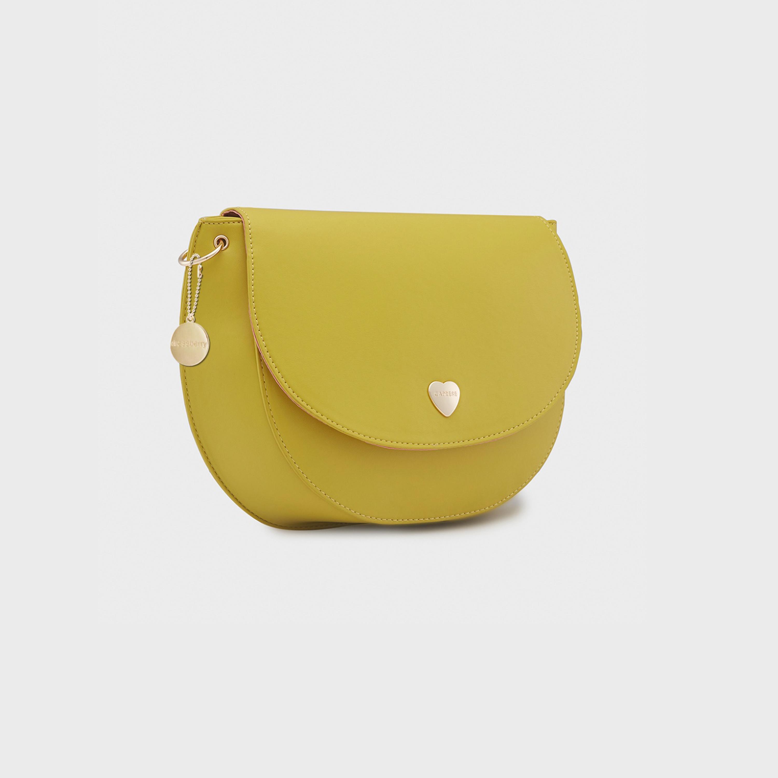 Caprese Ava Plain Crossbody Bag with Flap and Adjustable Strap | 25.7 x 21 x 13 CM-women-bagsandwallets-handbags-image-3