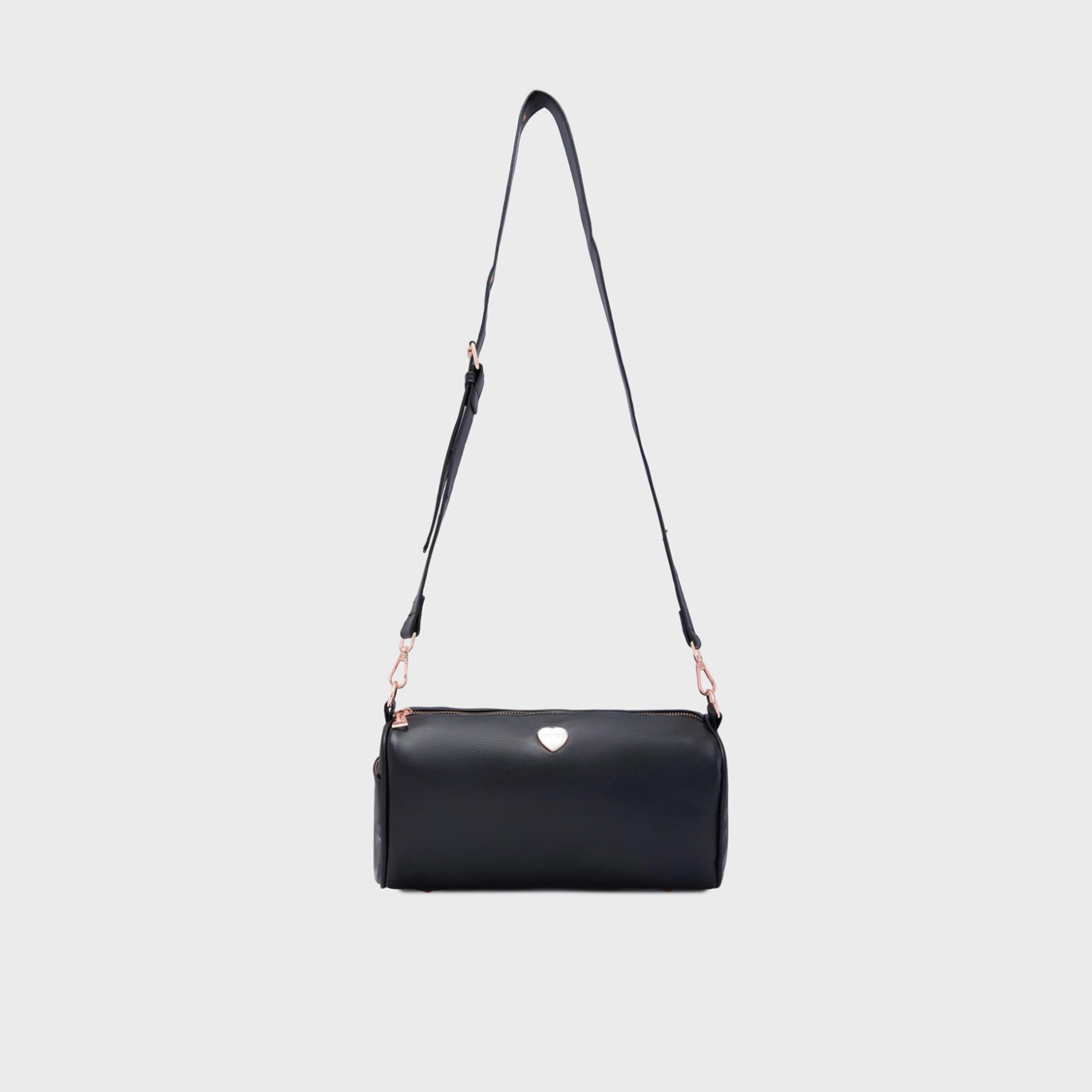 Caprese Ava Plain Crossbody Bag with Zipper and Detachable Strap | 23 x 19 x 8 CM-women-bagsandwallets-handbags-image-5