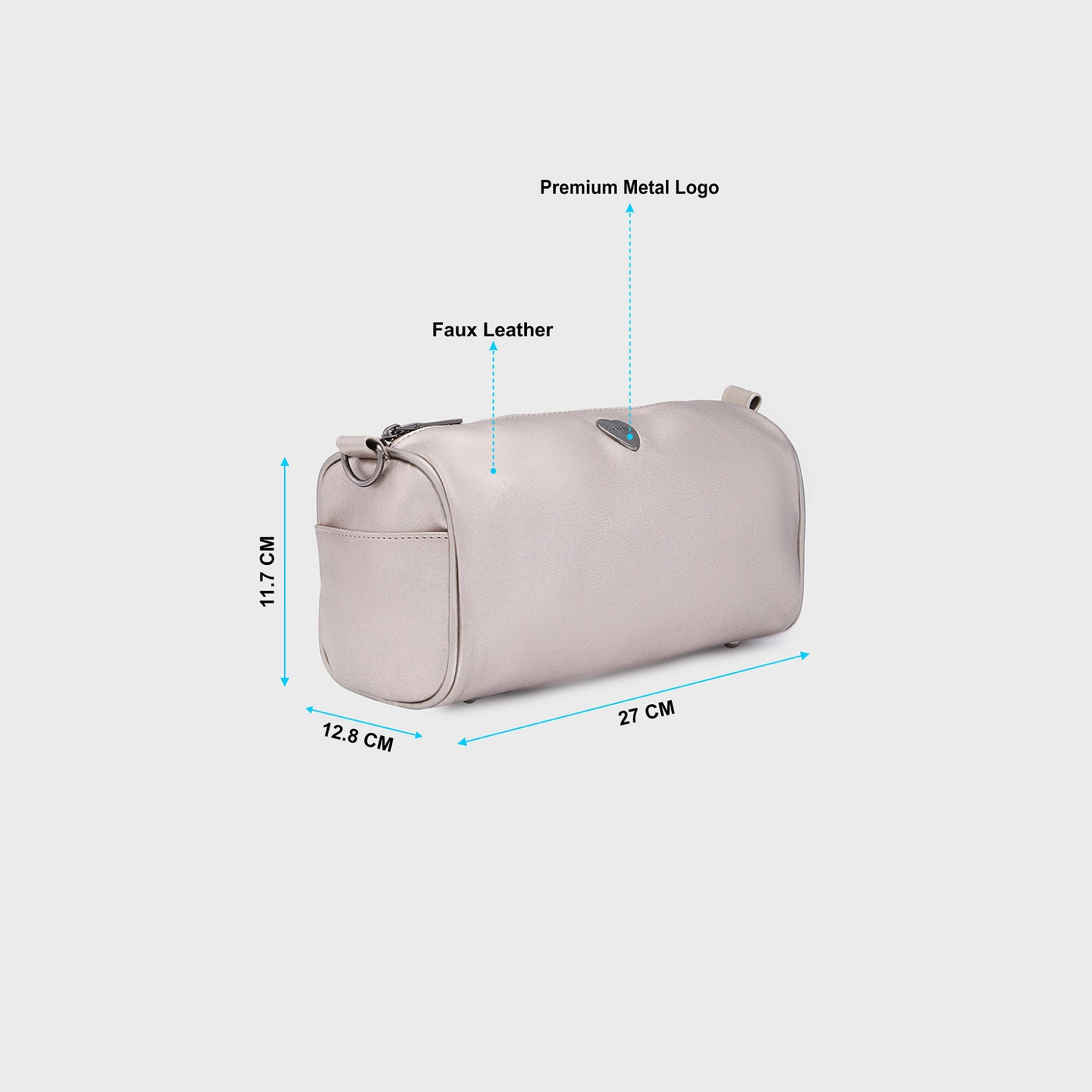 Caprese Ava Plain Crossbody Bag with Zipper and Detachable Strap | 27 x 12.8 x 11.7 CM-women-bagsandwallets-handbags-image-2