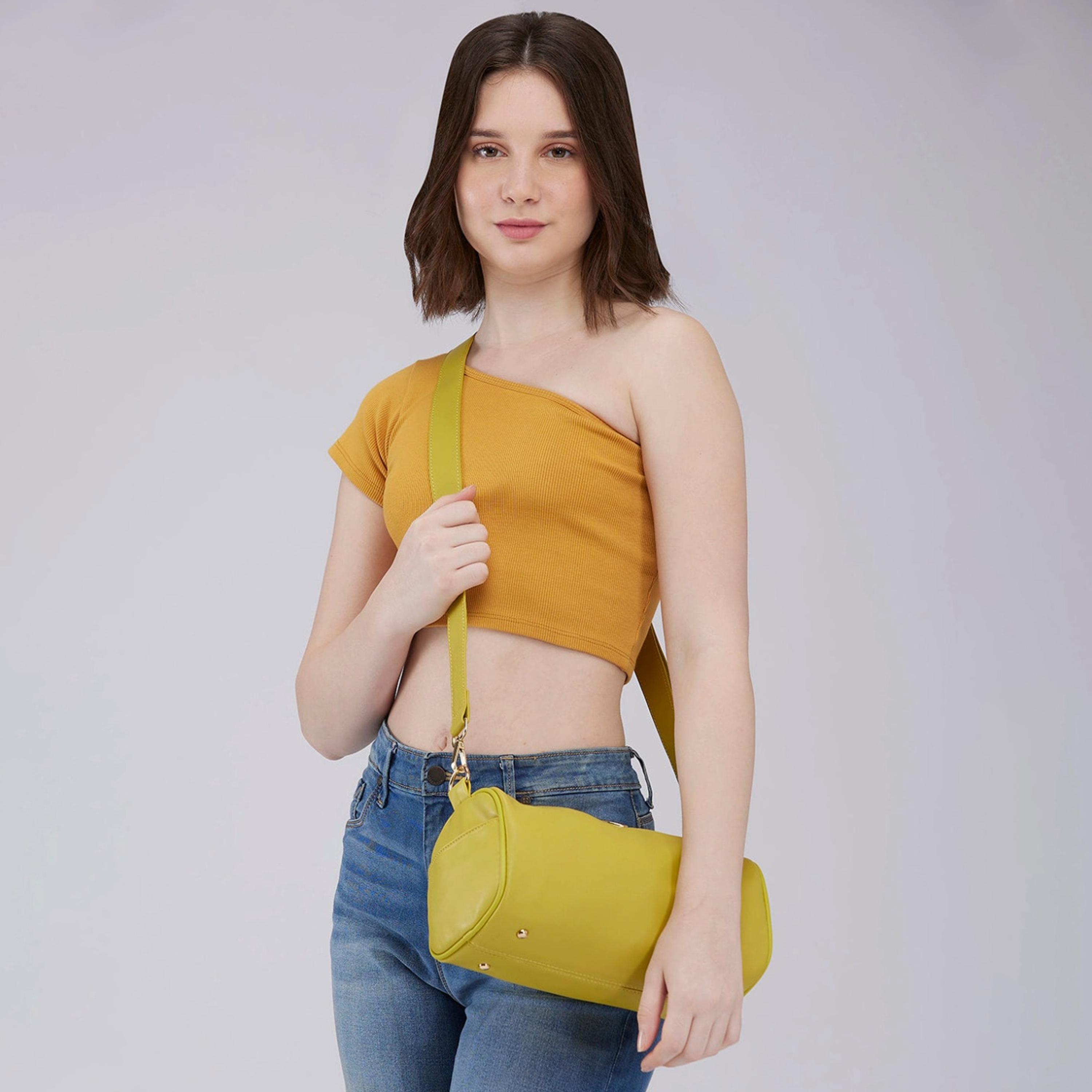 Caprese Ava Plain Crossbody Bag with Zipper and Detachable Strap | 27 x 12.8 x 11.7 CM-women-bagsandwallets-handbags-image-2