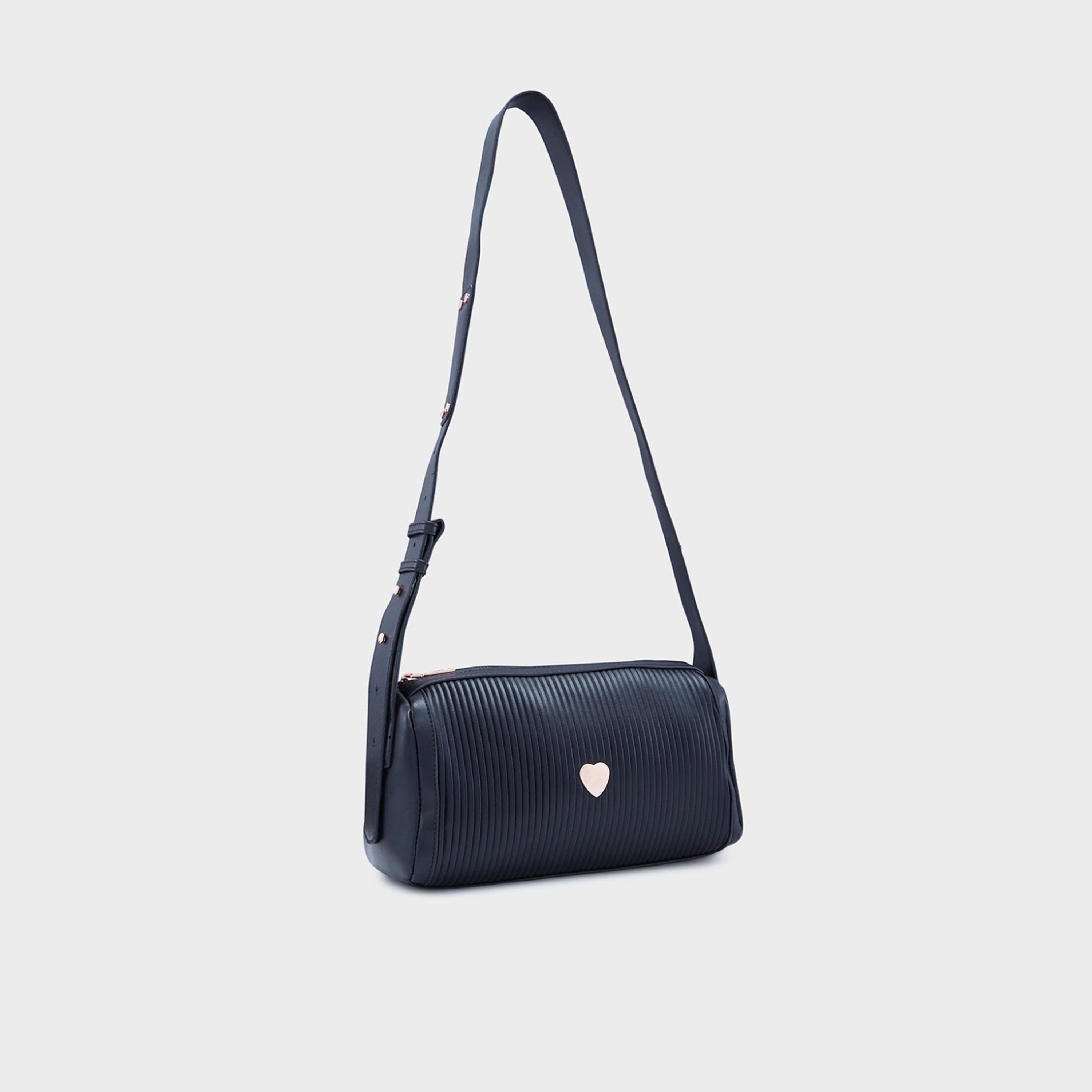 Caprese Ava Textured Sling Bag with Zipper and Adjustable Strap | 22 x 18 x 8 CM-women-bagsandwallets-handbags-image-1