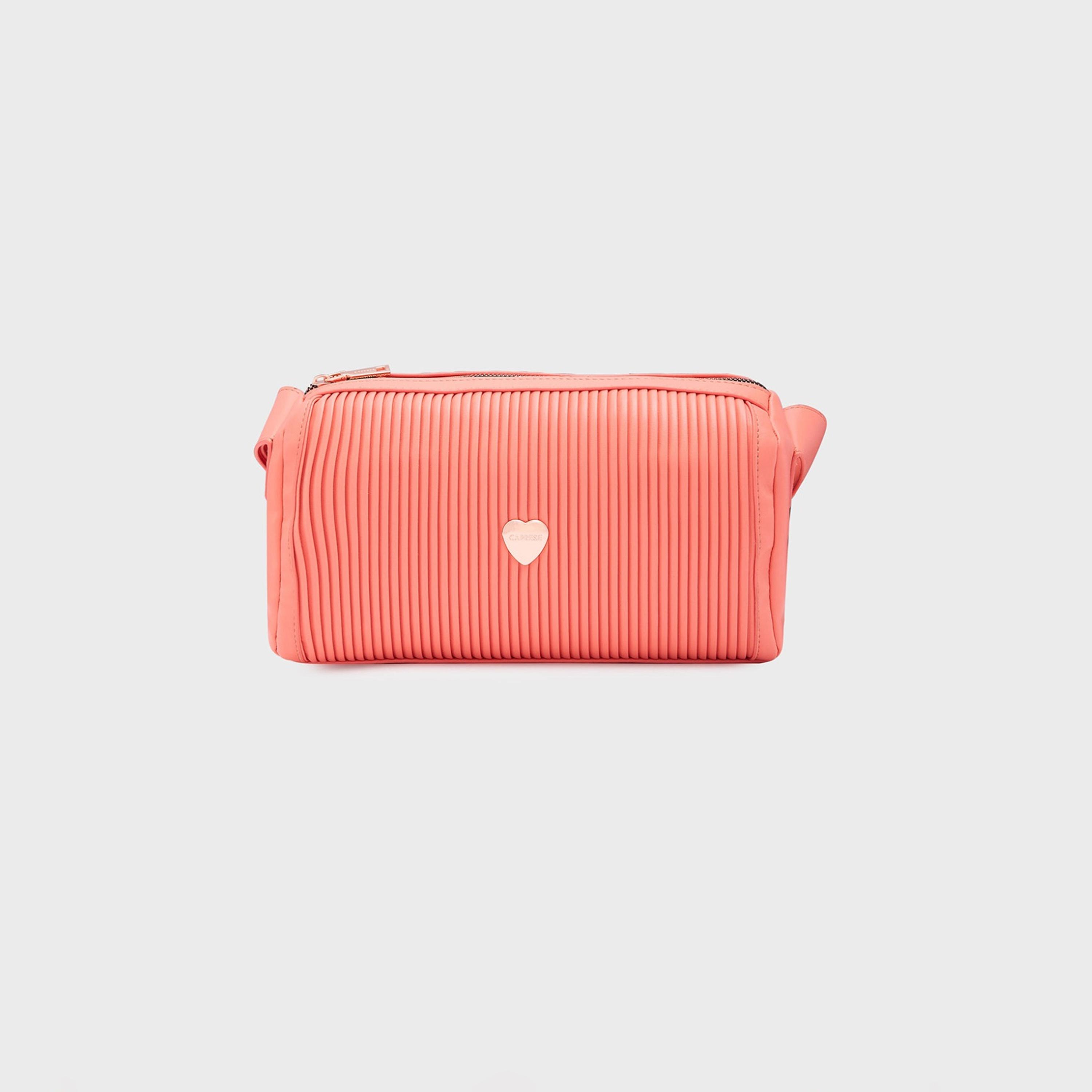 Caprese Ava Textured Sling Bag with Zipper and Adjustable Strap | 22 x 18 x 8 CM-women-bagsandwallets-handbags-image-1