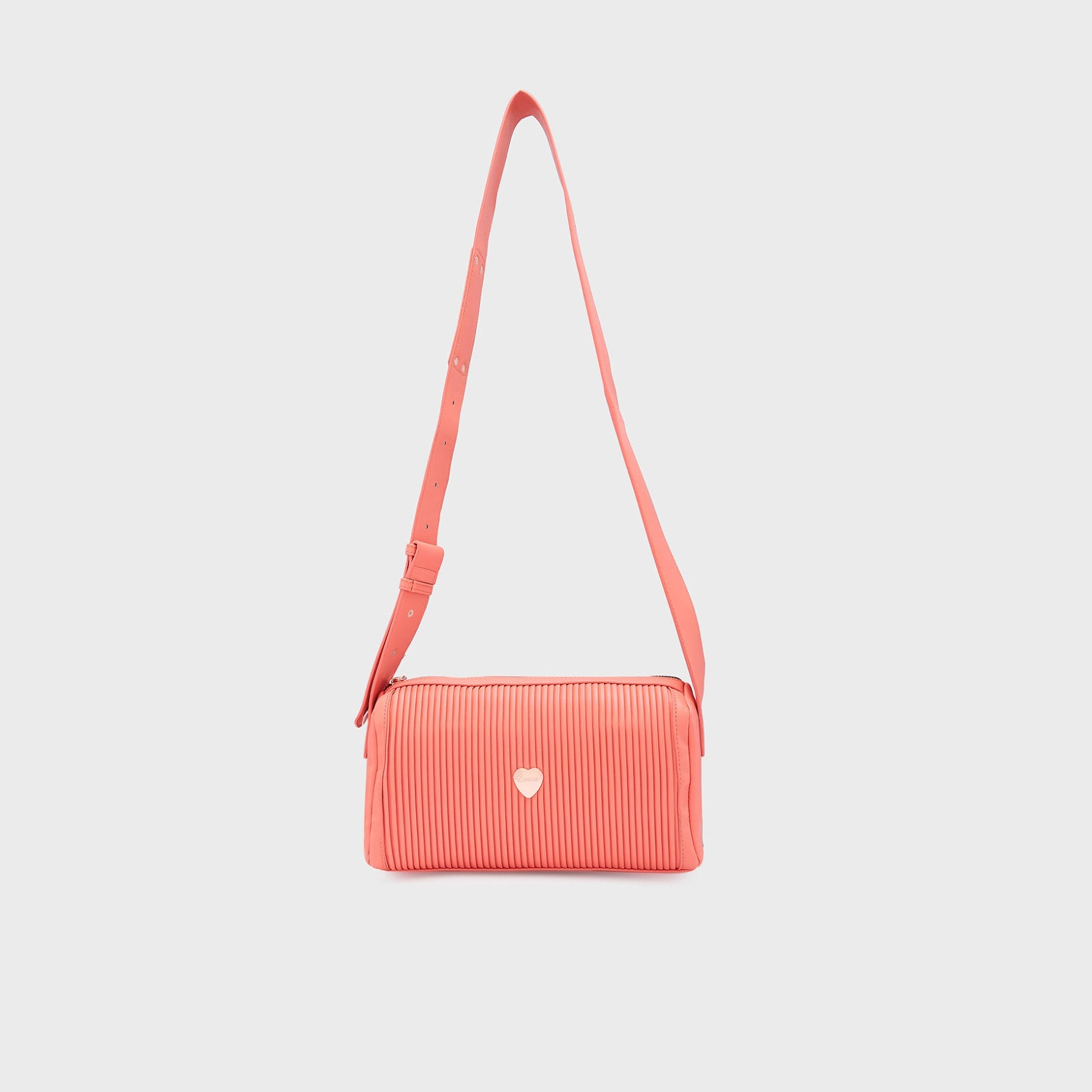 Caprese Ava Textured Sling Bag with Zipper and Adjustable Strap | 22 x 18 x 8 CM-women-bagsandwallets-handbags-image-3