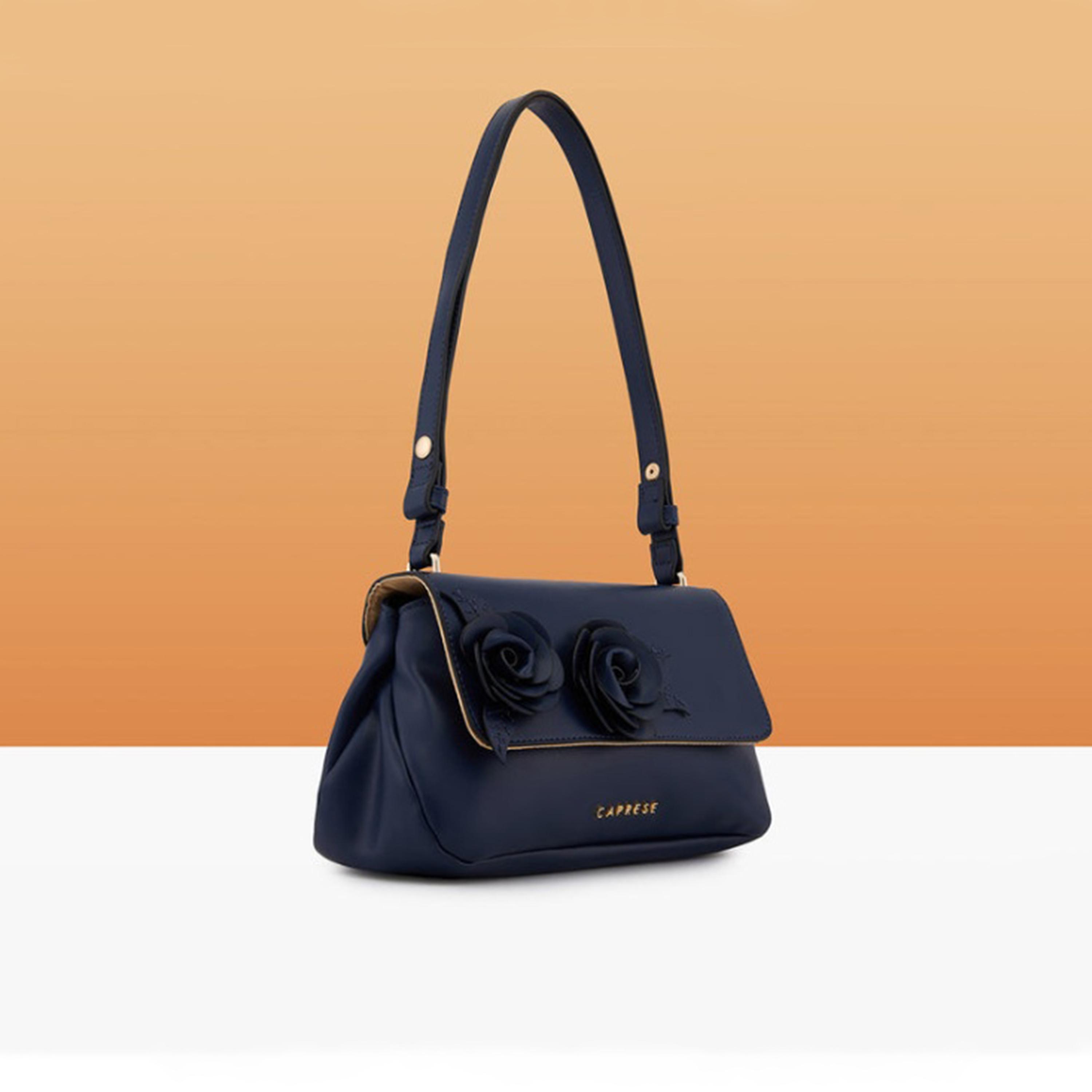 Caprese Bloom Embellished Sling Bag with Magnetic closure and Adjustable Strap | 22 x 18 x 8 CM-women-bagsandwallets-handbags-image-3
