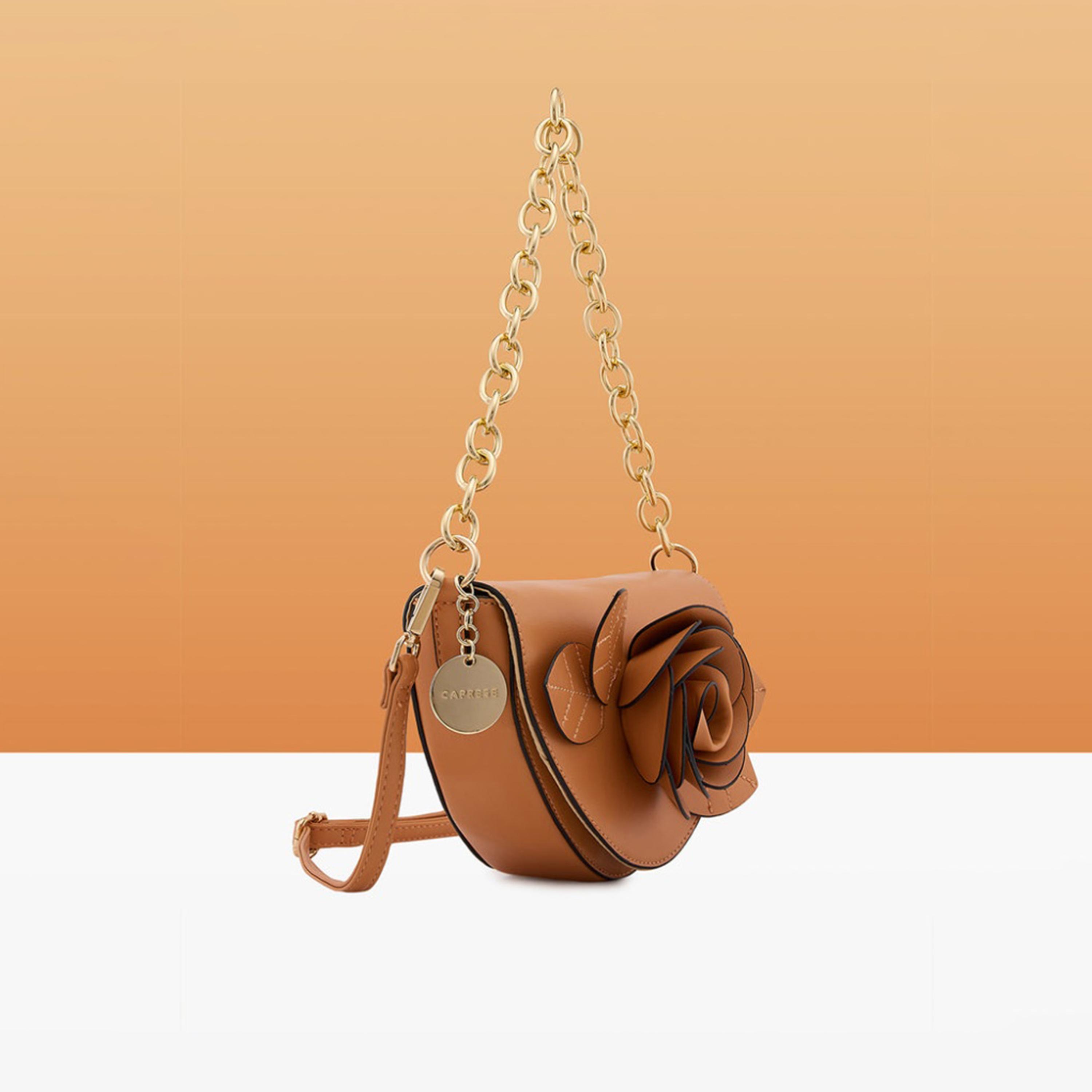 Caprese Bloom Embellished Sling Bag with Magnetic closure and Detachable Strap | 22 x 18 x 8 CM-women-bagsandwallets-handbags-image-2