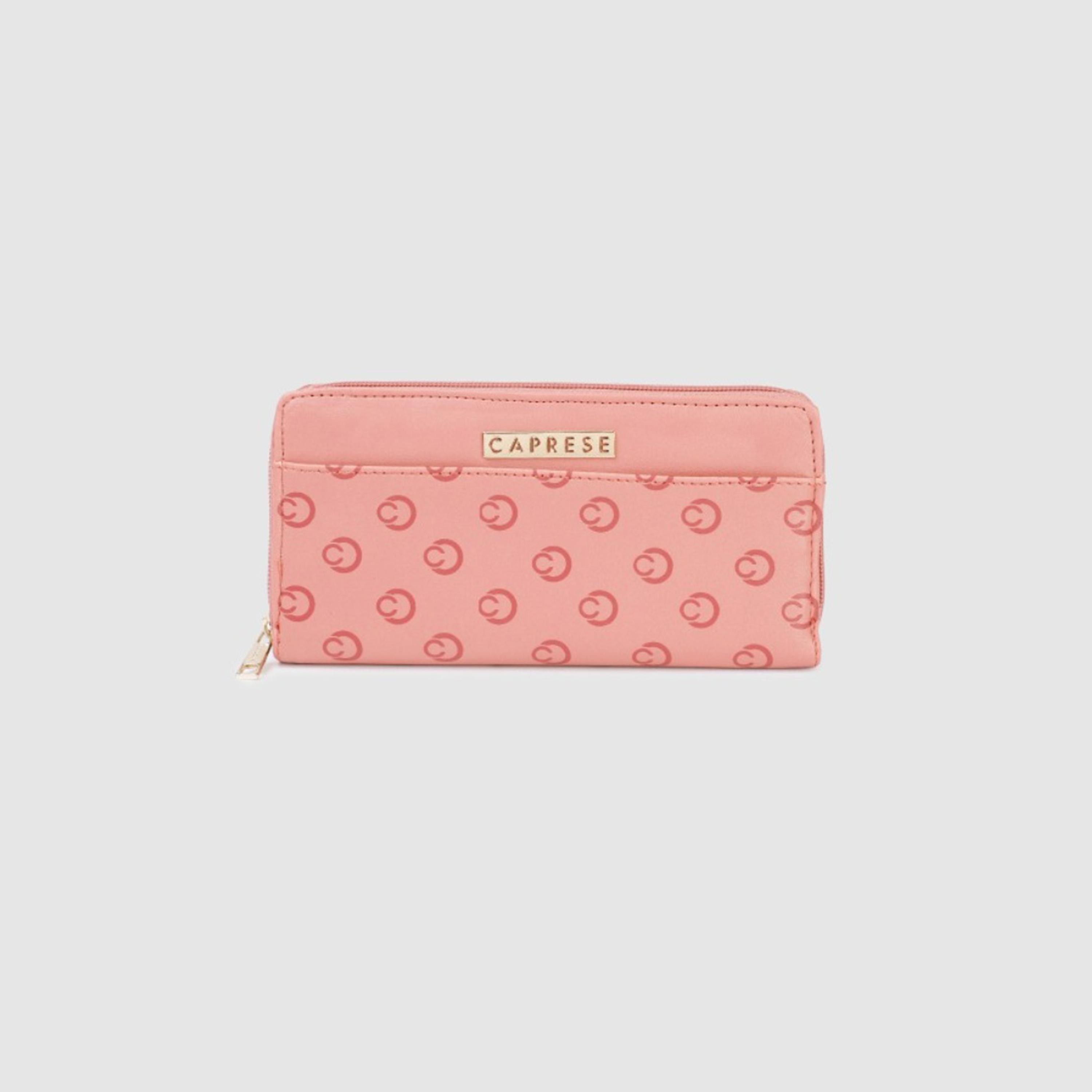 Caprese Freya Monogram Wallet with Zipper | 20 x 10 x 2 CM-women-bagsandwallets-wallets-image-1