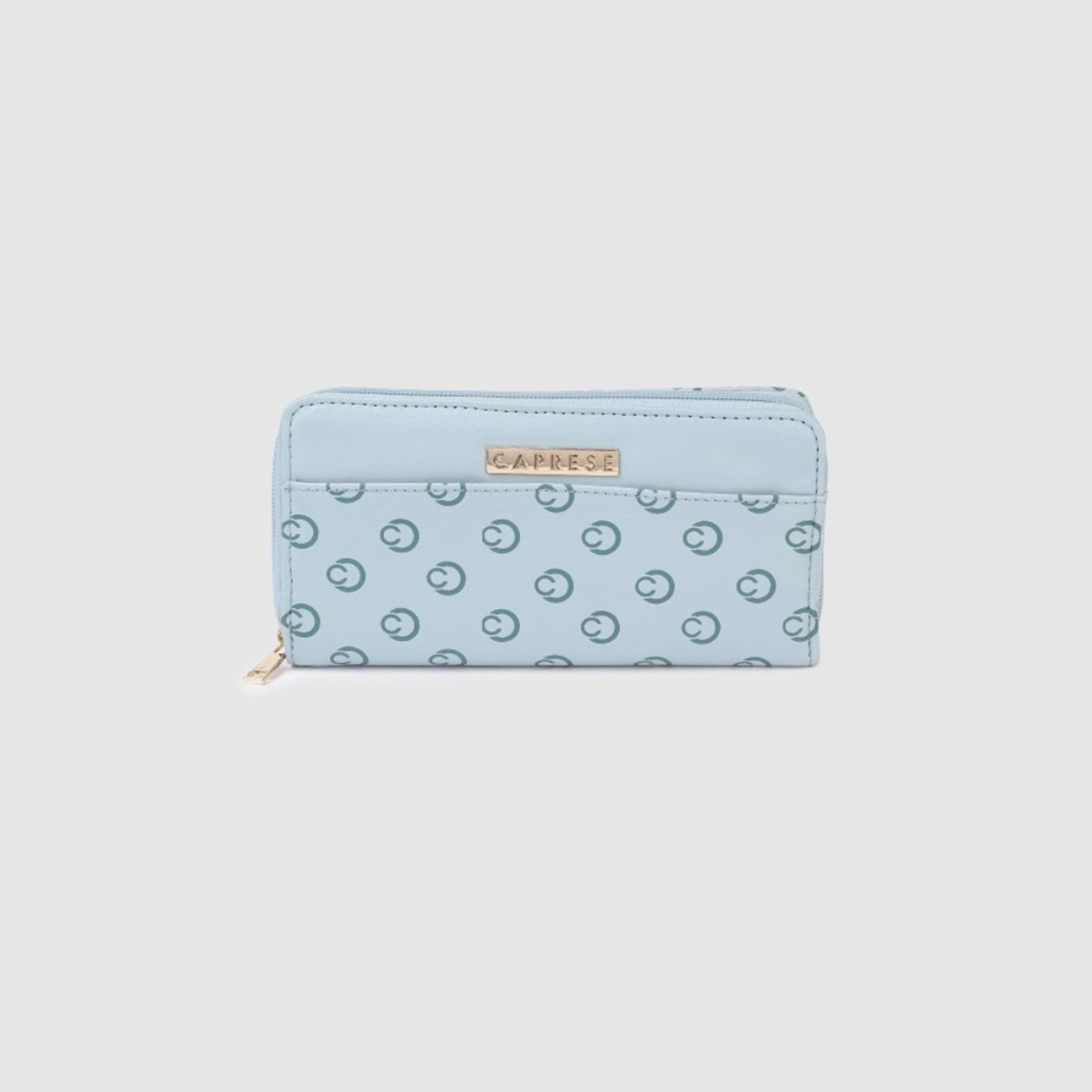 Caprese Freya Monogram Wallet with Zipper | 20 x 10 x 2 CM-women-bagsandwallets-wallets-image-1