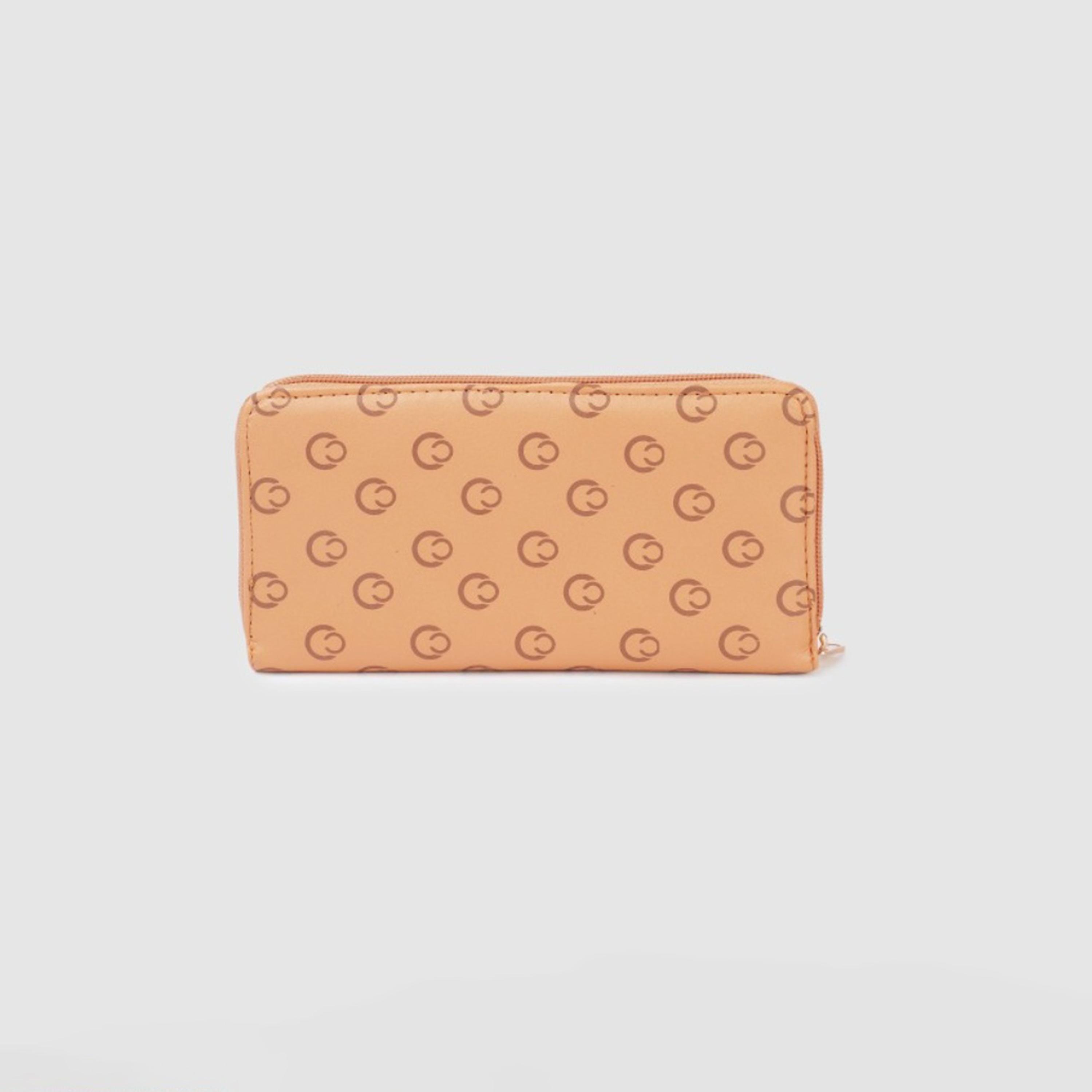 Caprese Freya Monogram Wallet with Zipper | 20 x 10 x 2 CM-women-bagsandwallets-wallets-image-3