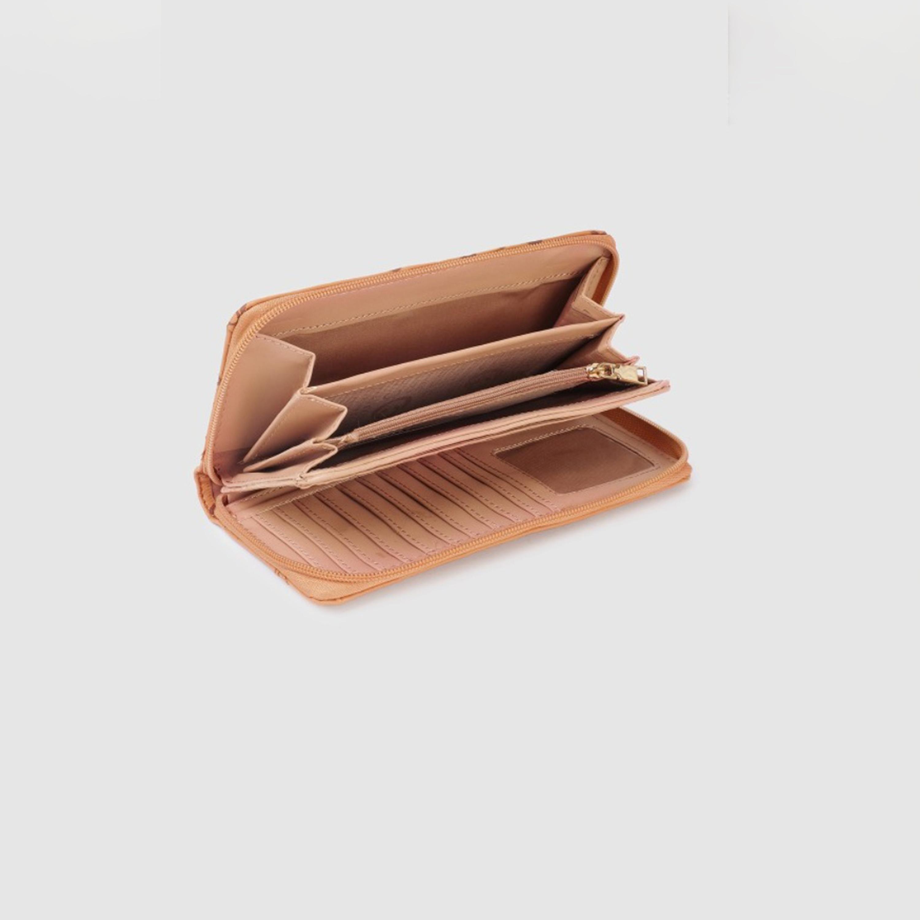 Caprese Freya Monogram Wallet with Zipper | 20 x 10 x 2 CM-women-bagsandwallets-wallets-image-4