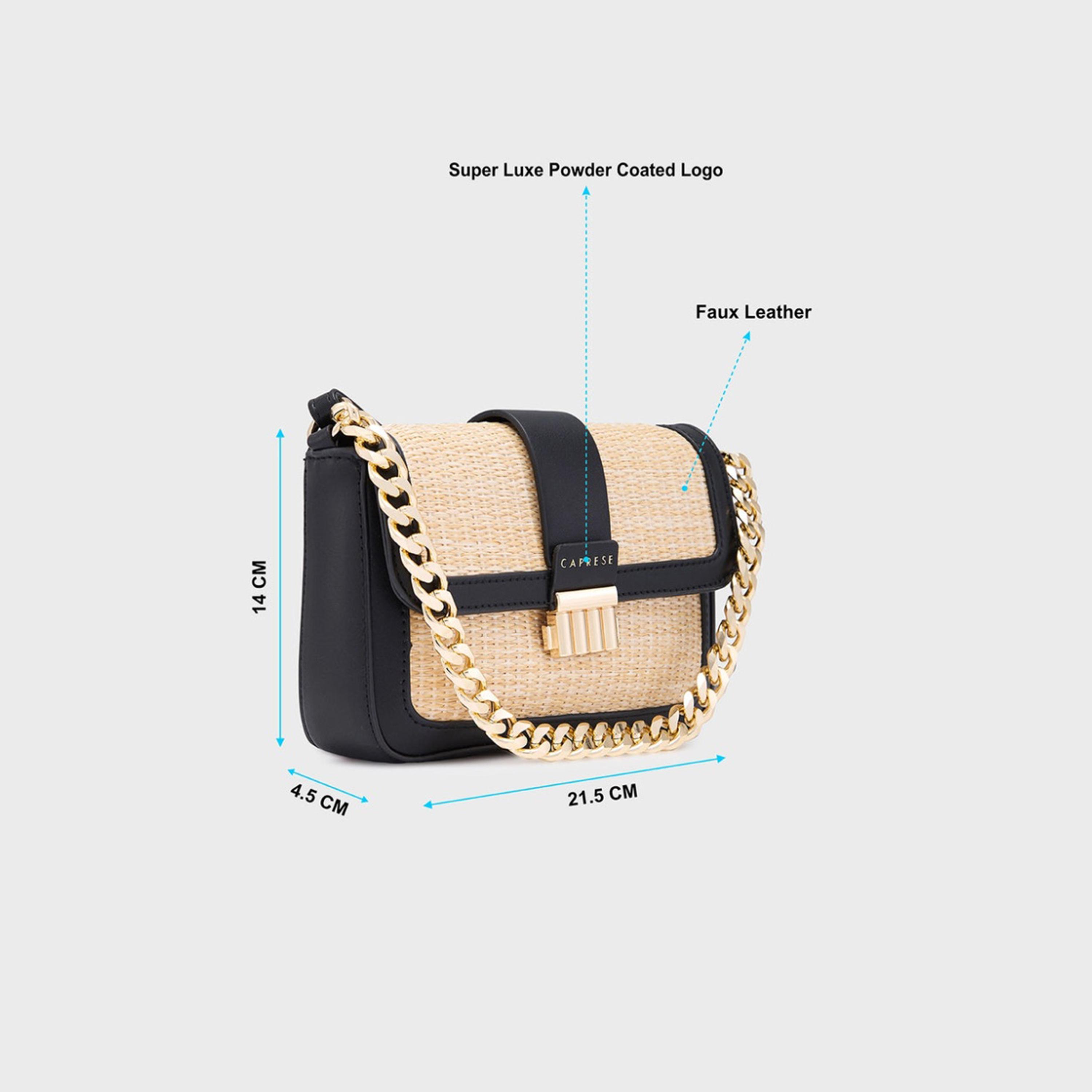 Caprese Georgia Textured Crossbody Bag with Zipper and Adjustable Strap | 21.5 x 14 x 4.5 CM-women-bagsandwallets-handbags-image-2