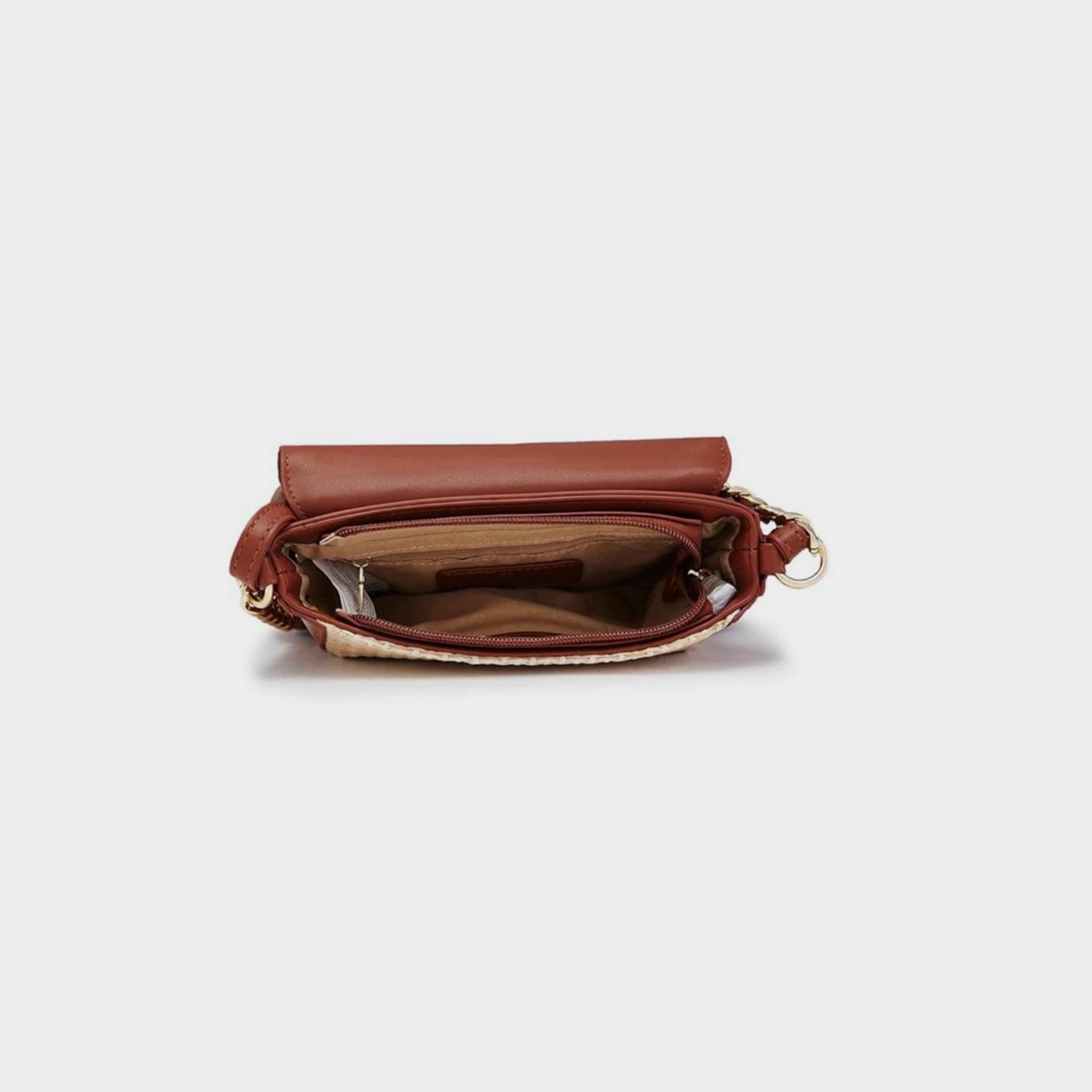 Caprese Georgia Textured Crossbody Bag with Zipper and Adjustable Strap | 23 x 19 x 8 CM-women-bagsandwallets-handbags-image-4