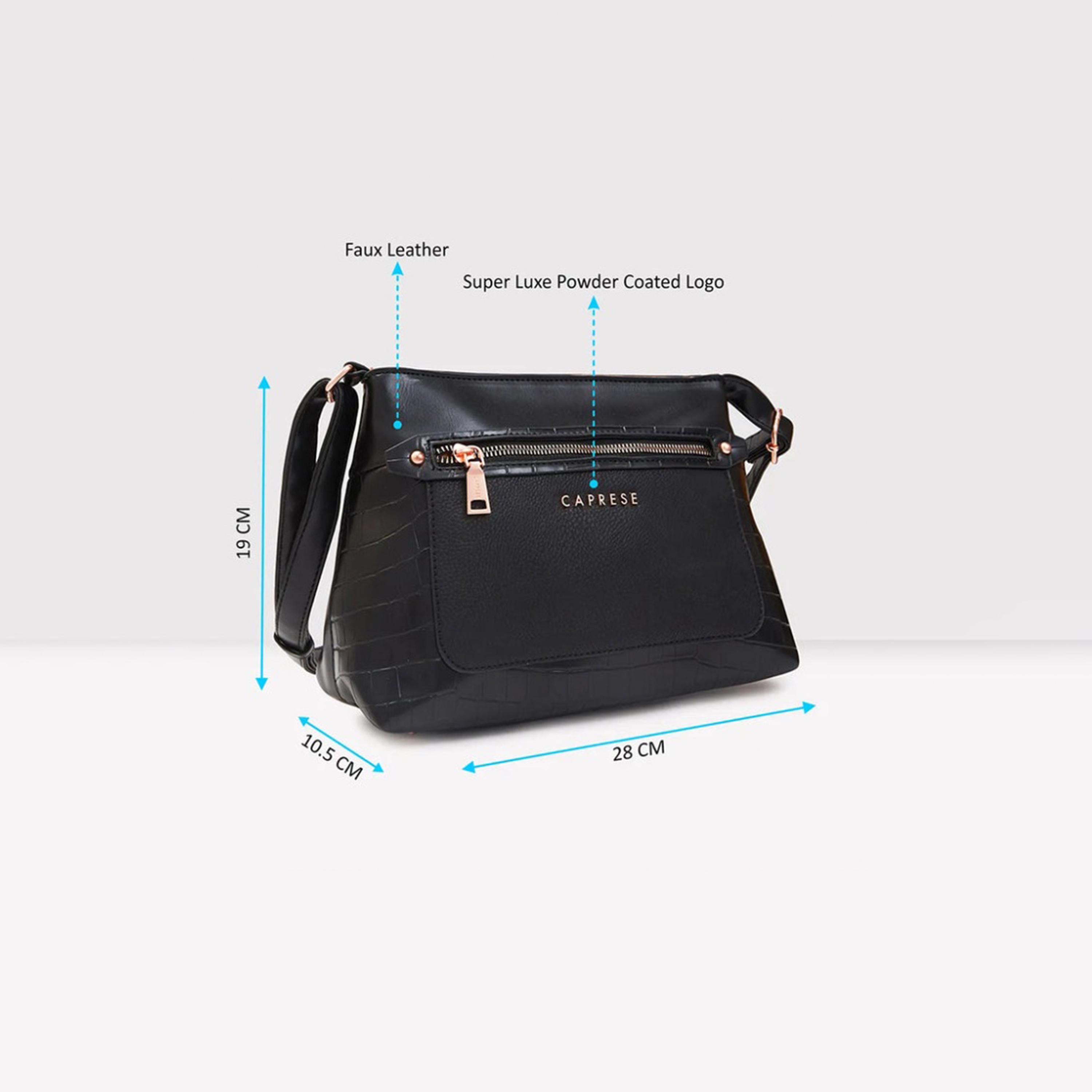 كابريس - شنطة جيجي المزخرفة بسحاب وحزام قابل للتعديل | 28 × 19 × 10.5 سم-women-bagsandwallets-handbags-image-3