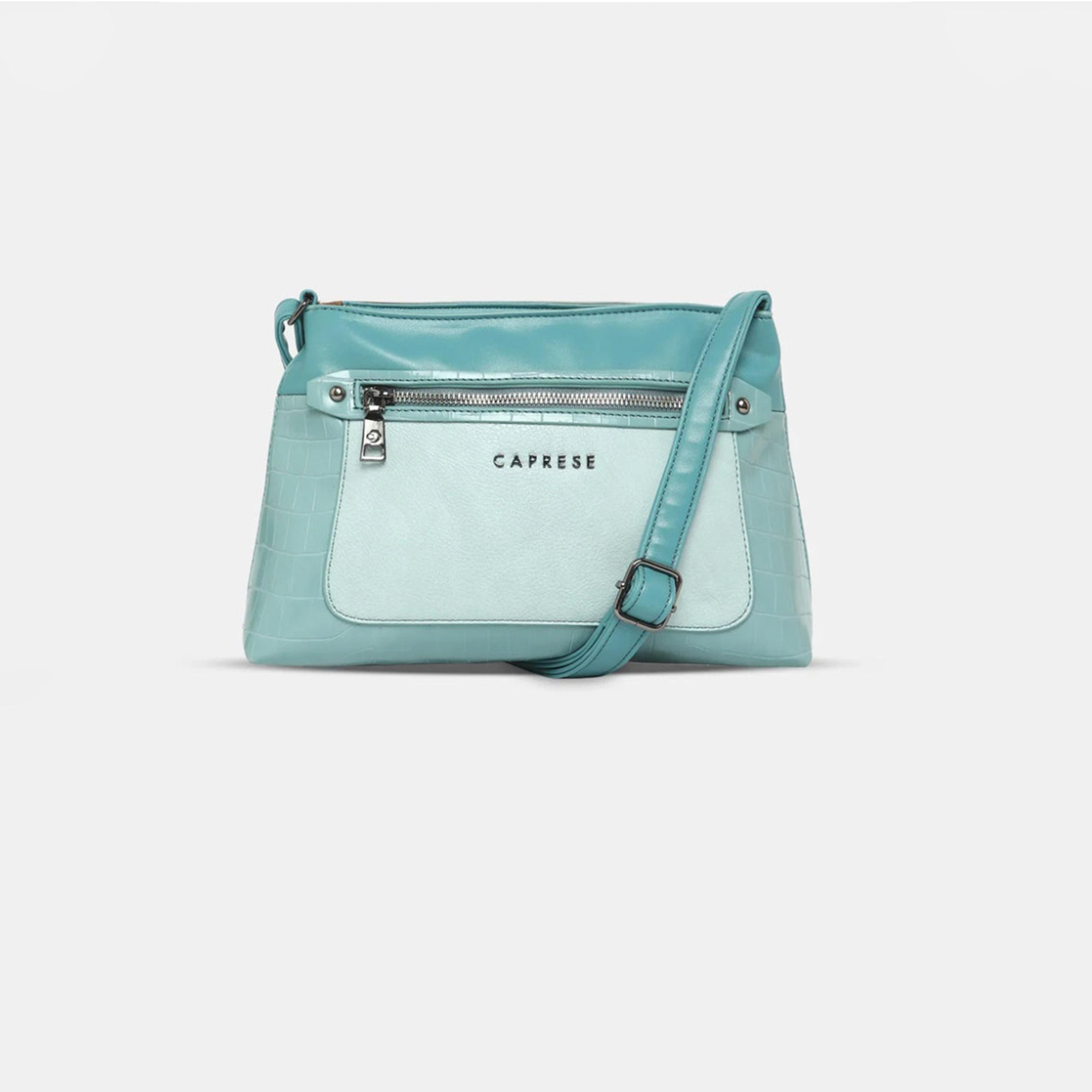 Caprese Gigi Textured Sling Bag with Zipper and Adjustable Strap | 22 x 18 x 8 CM-women-bagsandwallets-handbags-image-1