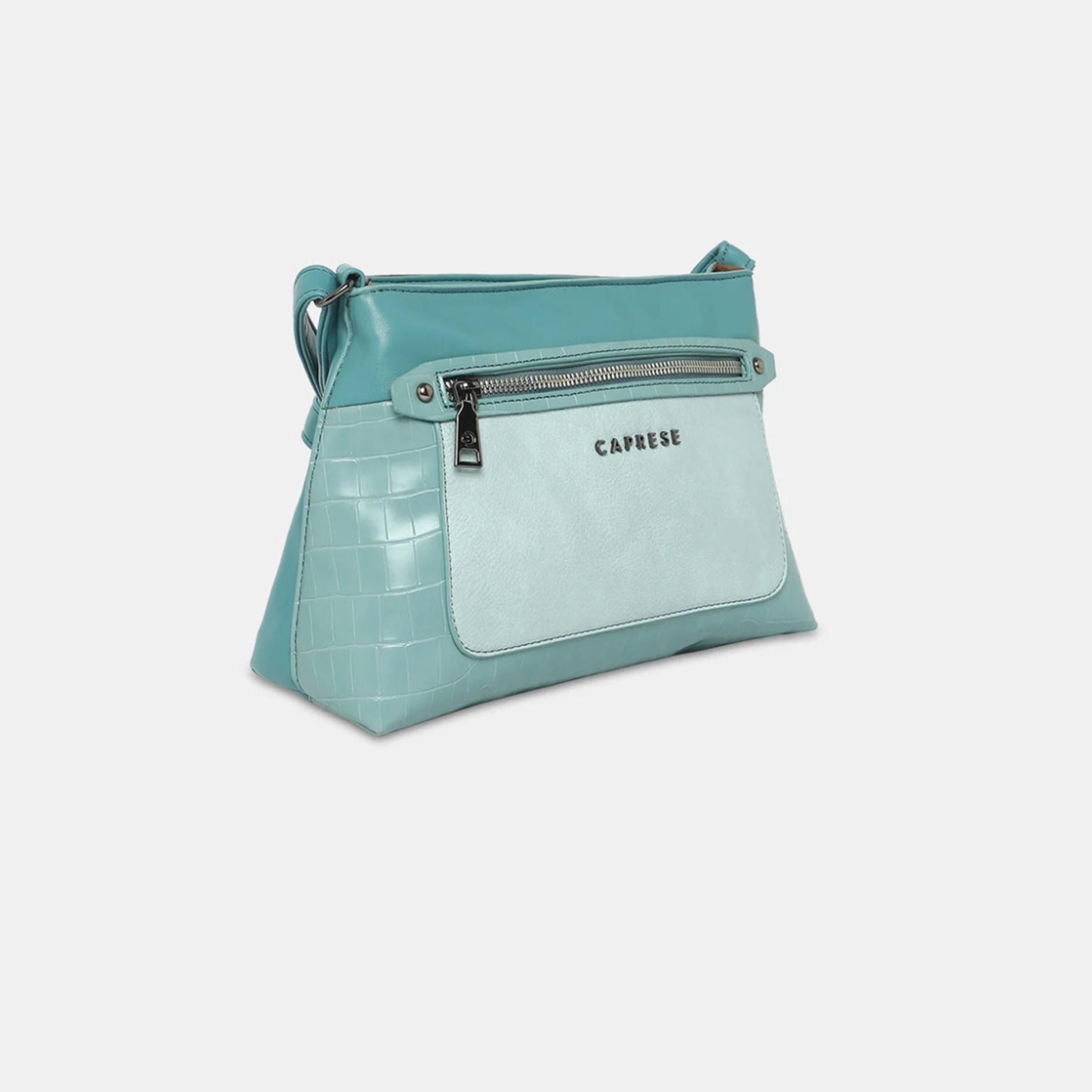 Caprese Gigi Textured Sling Bag with Zipper and Adjustable Strap | 22 x 18 x 8 CM-women-bagsandwallets-handbags-image-2