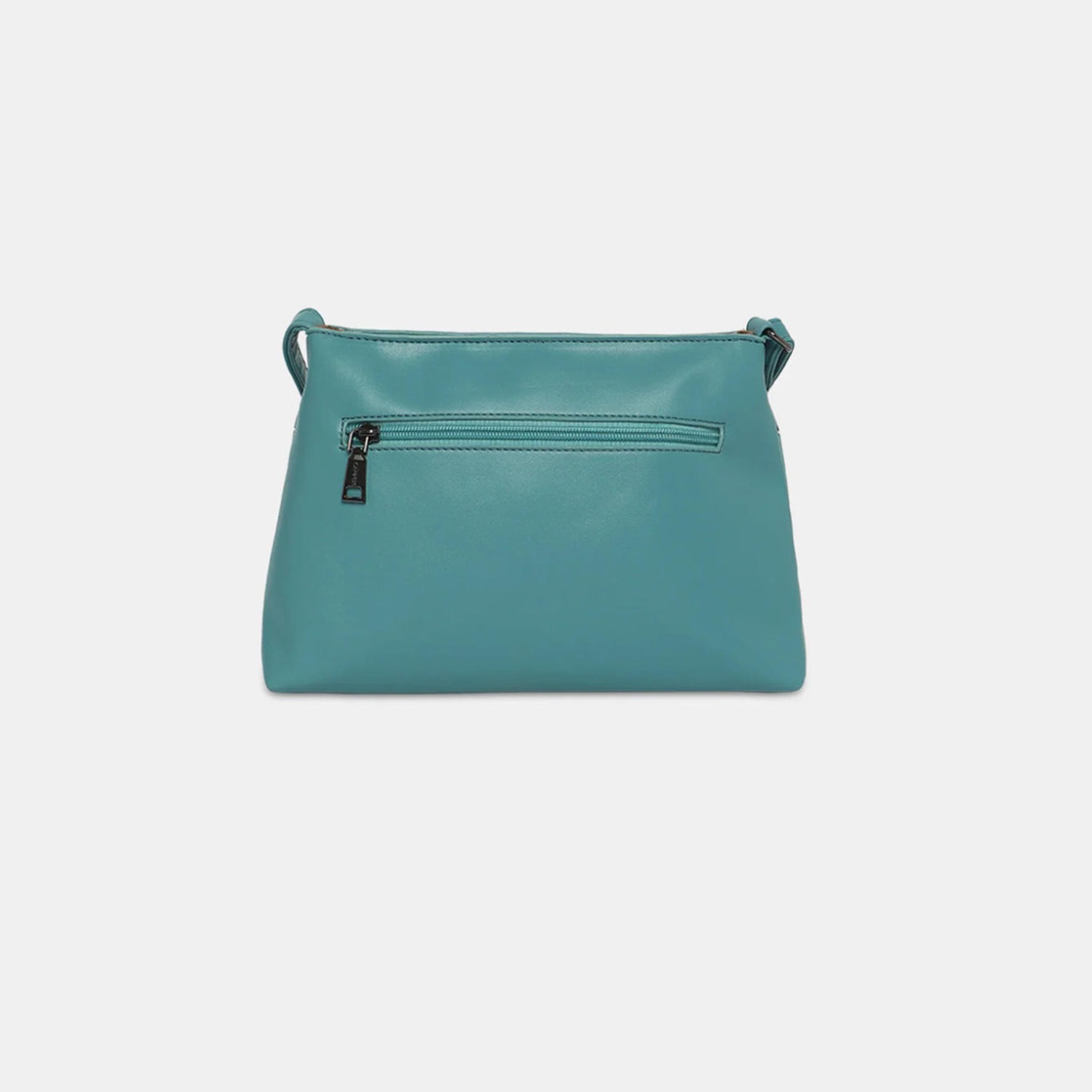 Caprese Gigi Textured Sling Bag with Zipper and Adjustable Strap | 22 x 18 x 8 CM-women-bagsandwallets-handbags-image-3