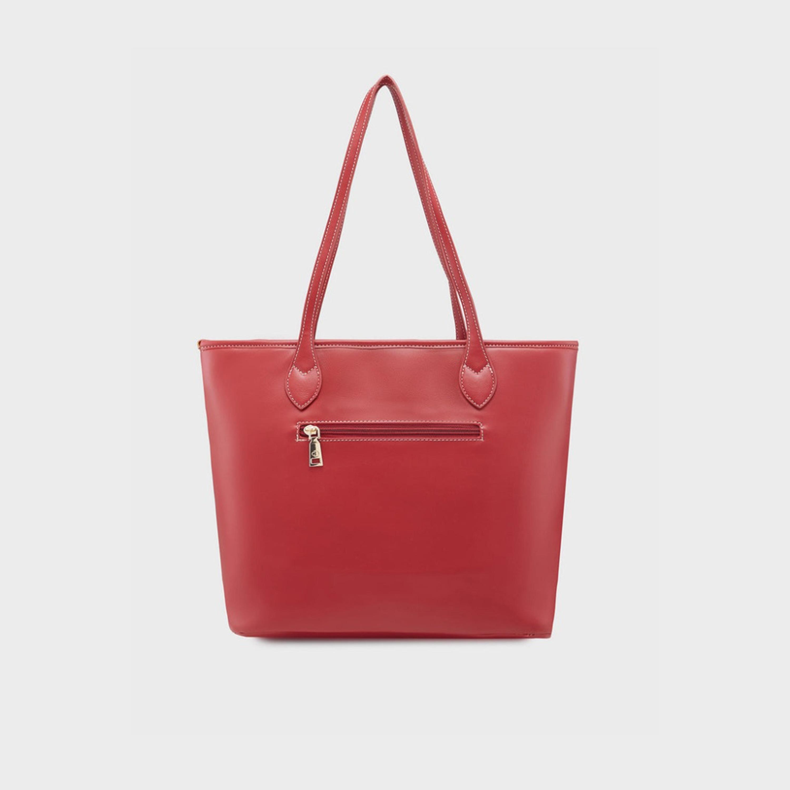 Caprese Gypsy Textured Double Handle Tote Bag with Zipper | 45 x 29 x 14 CM-women-bagsandwallets-handbags-image-6