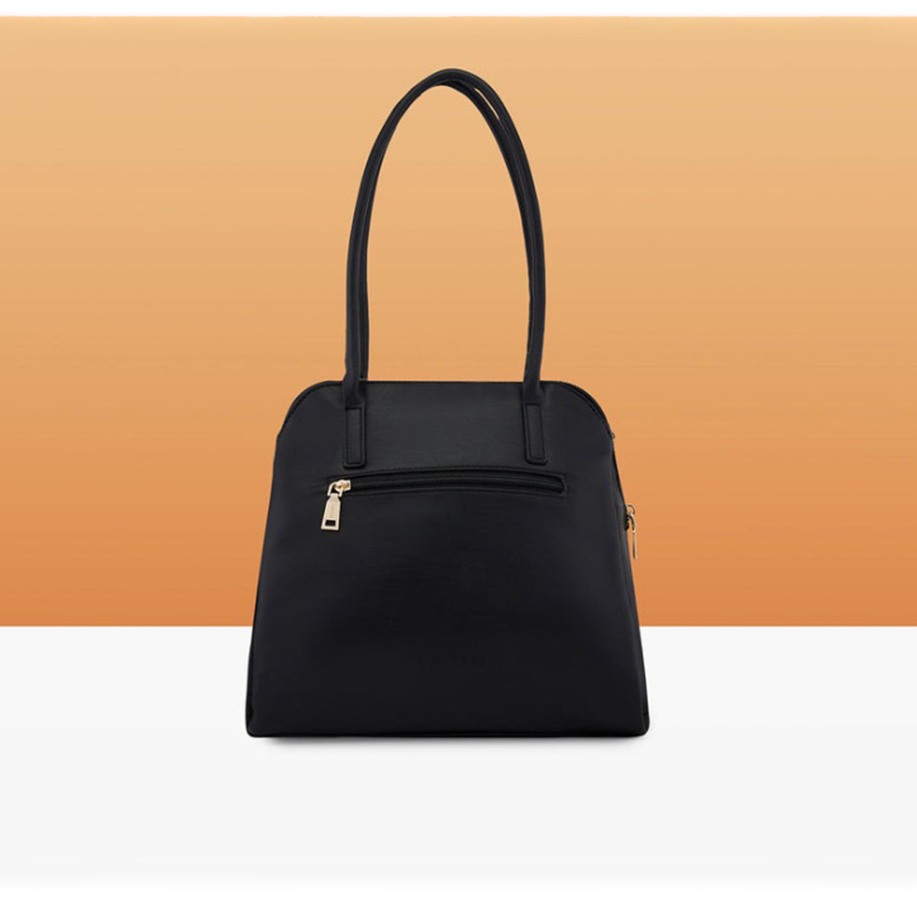 Caprese Havana Textured Double Handle Satchel Bag with Zipper | 28 x 22 x 11 CM-women-bagsandwallets-handbags-image-5