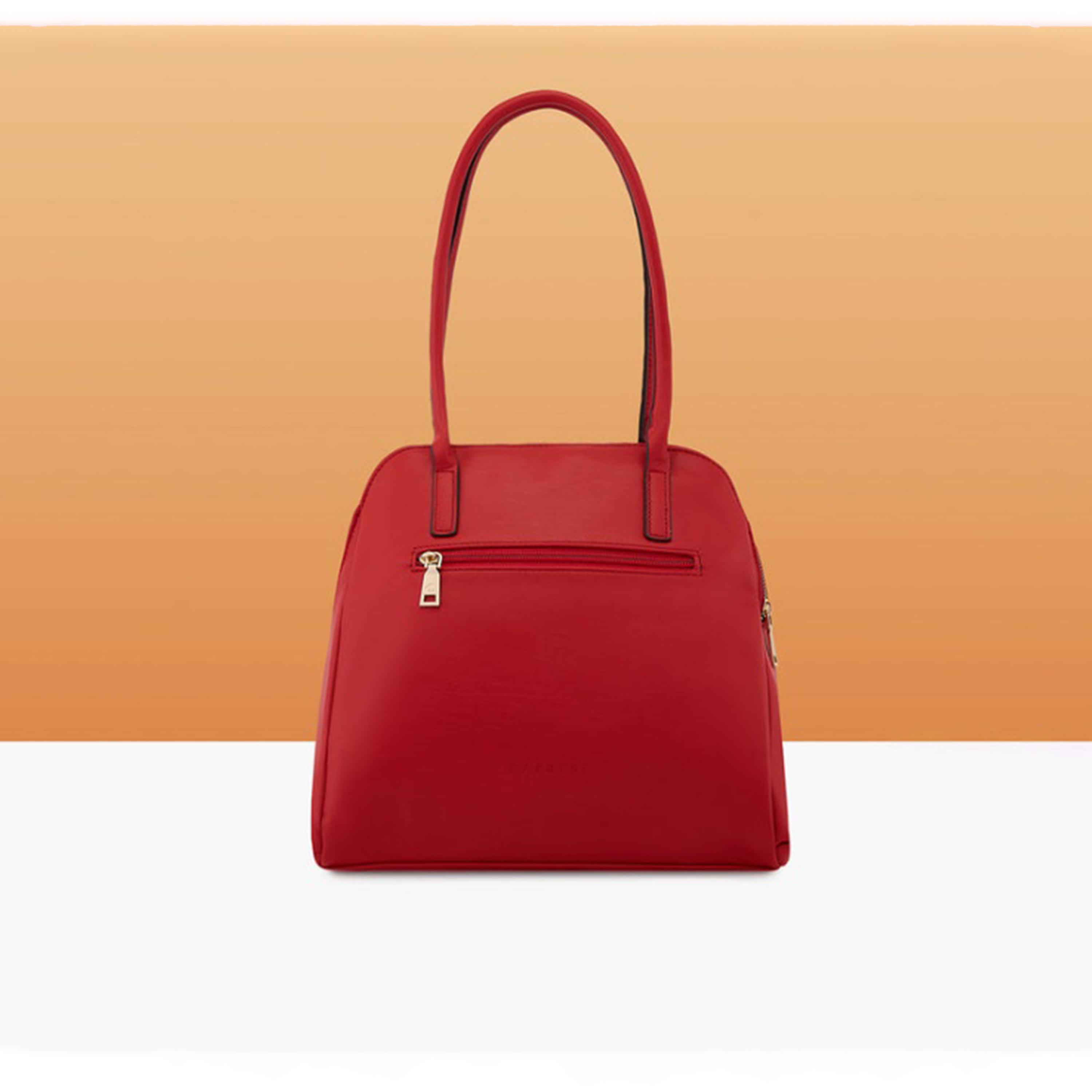 Caprese Havana Textured Double Handle Satchel Bag with Zipper | 28 x 22 x 11 CM-women-bagsandwallets-handbags-image-4