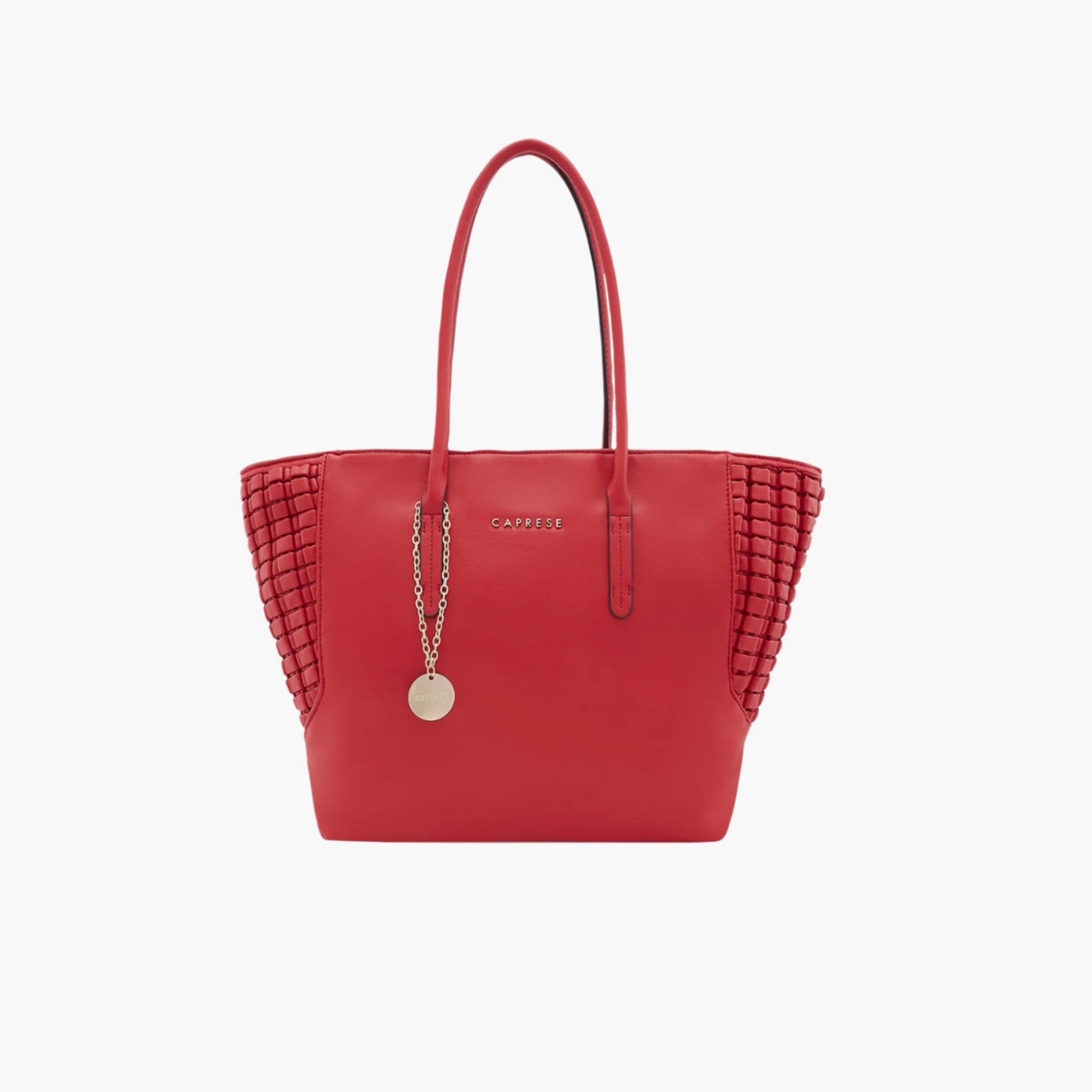 Caprese Havana Plain Double Handle Tote Bag with Zipper | 30 x 25 x 12 CM-women-bagsandwallets-handbags-image-1