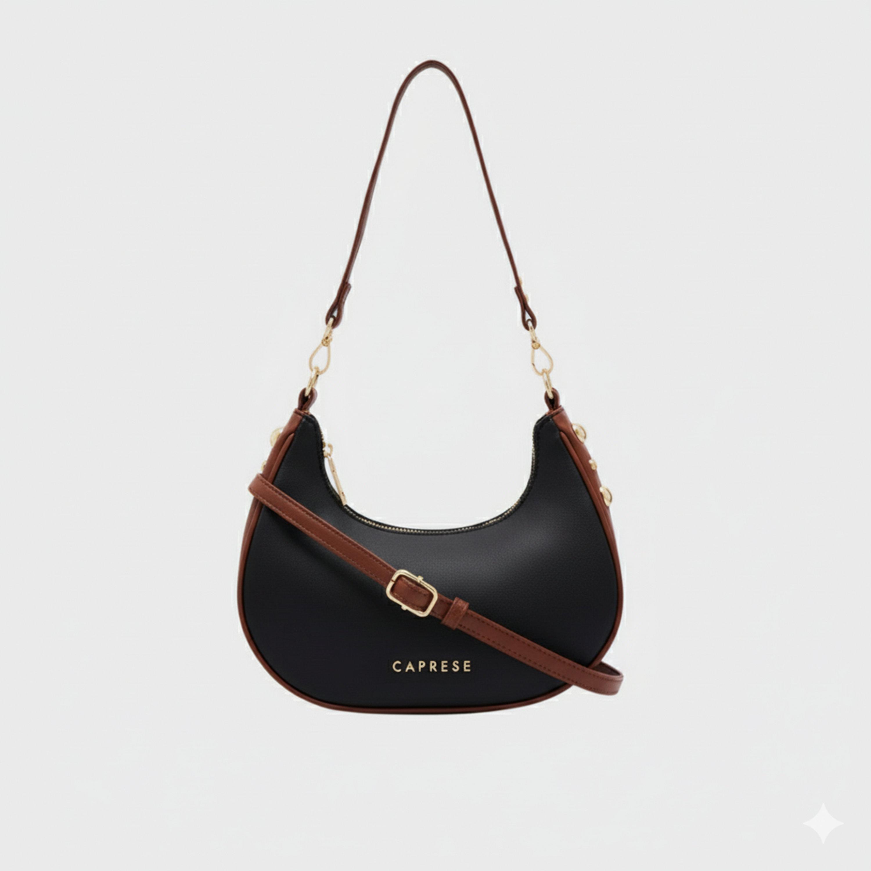 Caprese Josie Textured Hobo Bag with Zipper and Detachable Strap | 33 x 28 x 12 CM-women-bagsandwallets-handbags-image-1