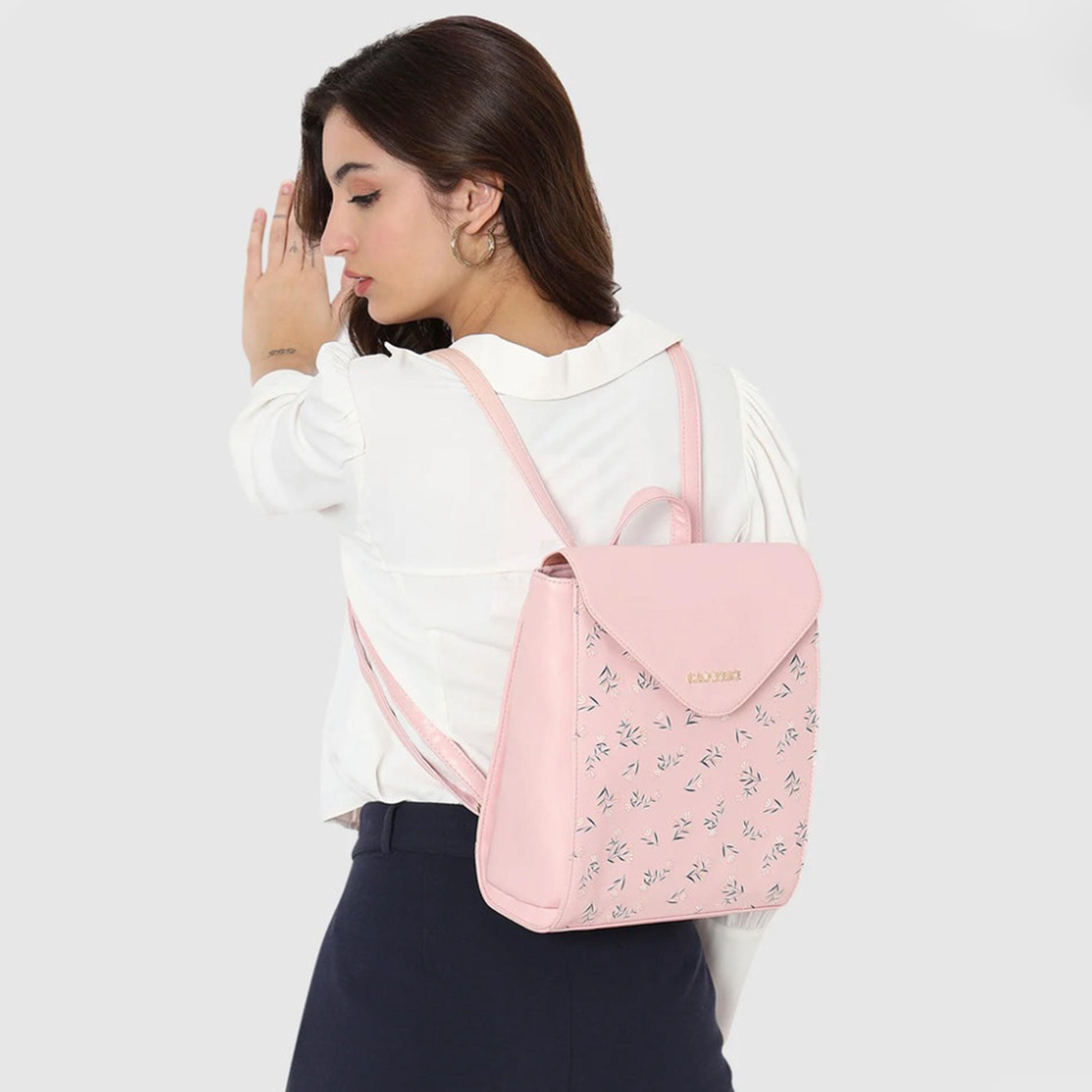 Caprese 11.02 Inches Backpack, Artificial Leather, Adjustable Strap | BPMEILGBSH-women-bagsandwallets-backpacks-image-2