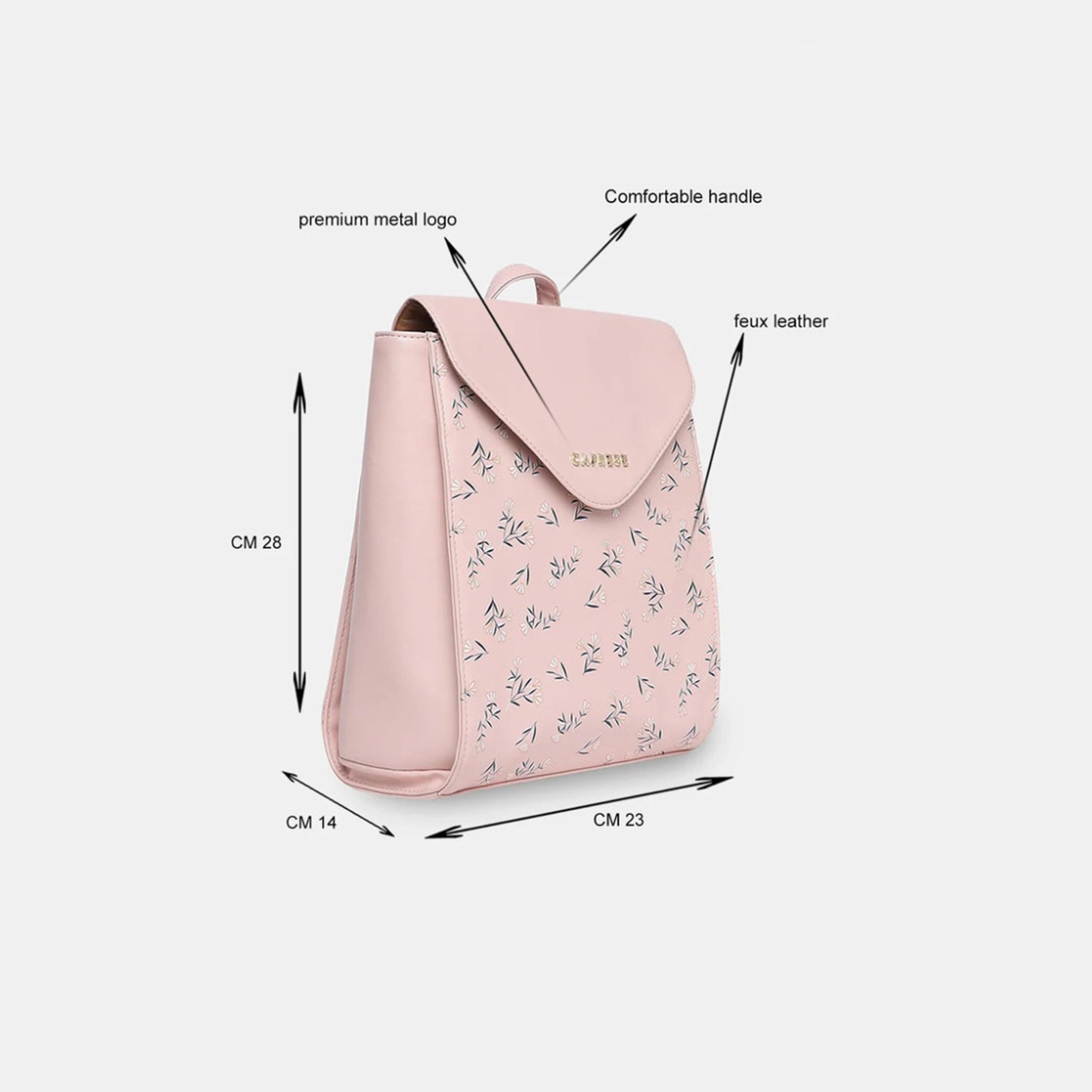 Caprese 11.02 Inches Backpack, Artificial Leather, Adjustable Strap | BPMEILGBSH-women-bagsandwallets-backpacks-image-3