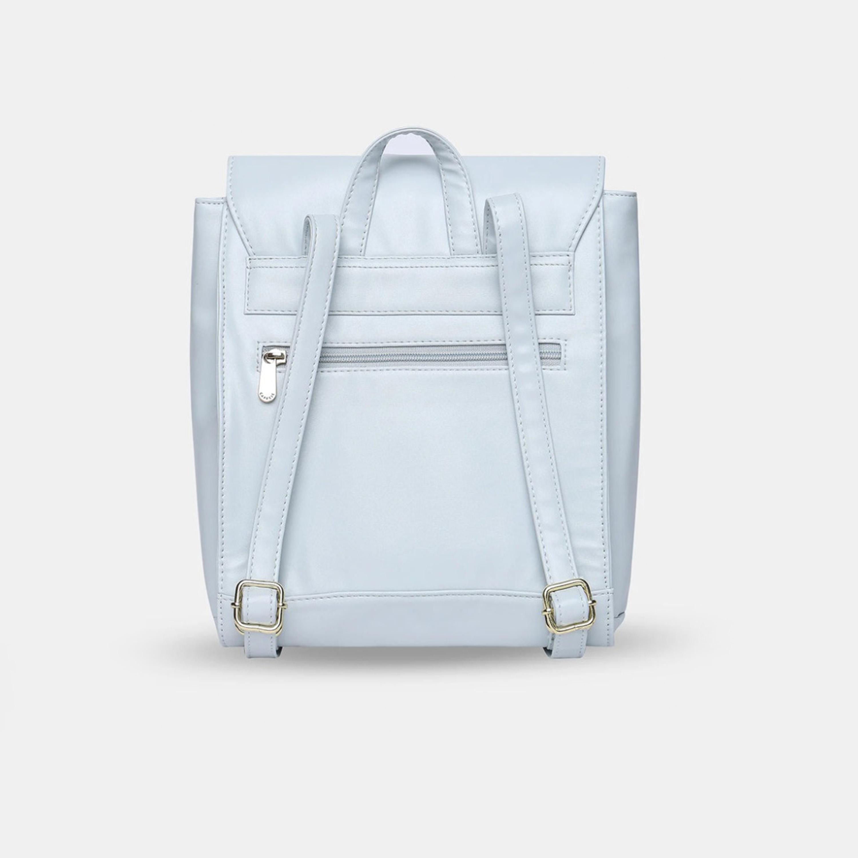 Caprese 11.02 Inches Backpack, Artificial Leather, Adjustable Strap | BPMEILGSBL-women-bagsandwallets-backpacks-image-5