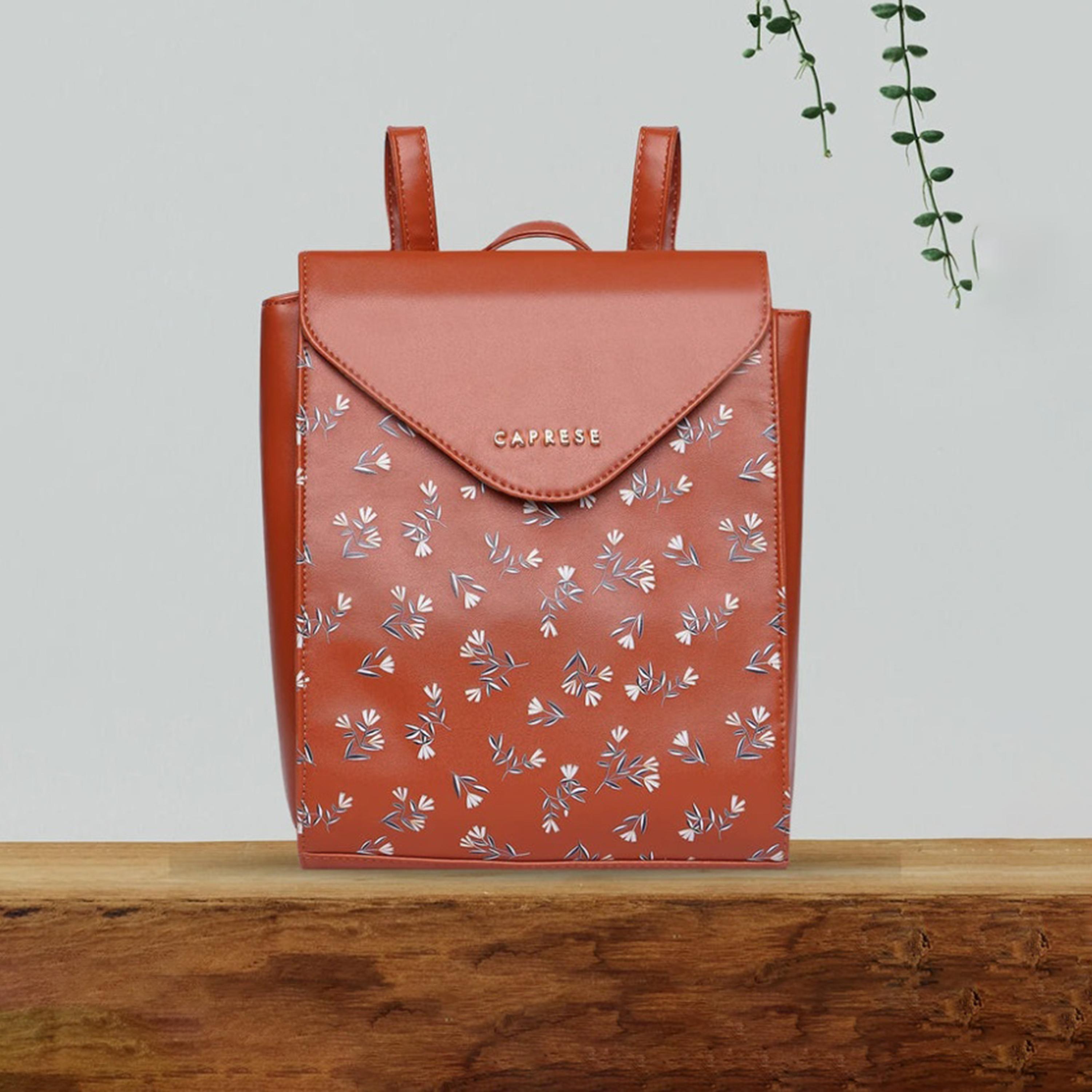 Caprese 12.6 Inches Backpack, Artificial Leather, Adjustable Strap | BPMEILGTAN-women-bagsandwallets-backpacks-image-6