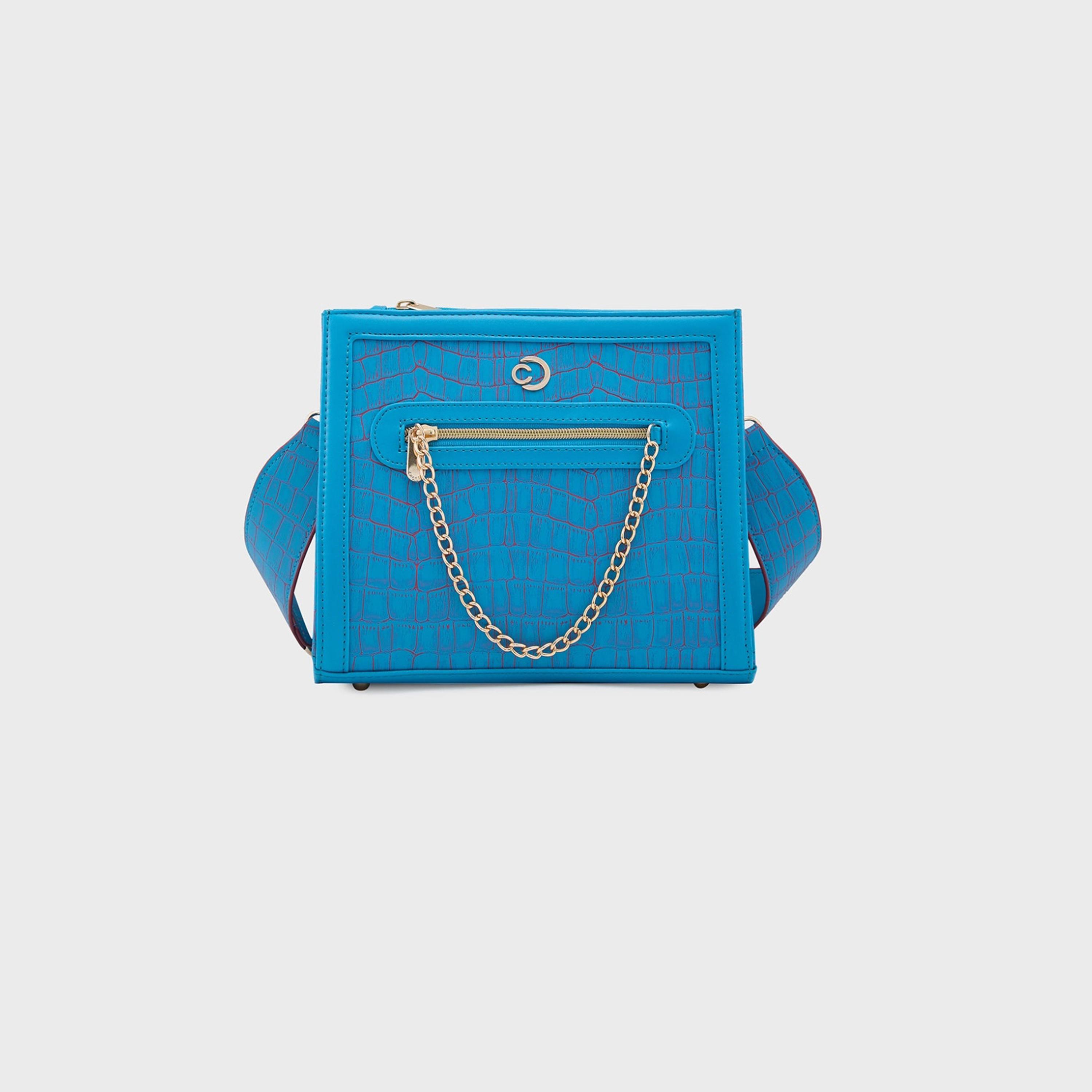 Caprese Mist Textured Crossbody Bag with Zipper and Adjustable Strap | 29 x 23 x 13 CM-women-bagsandwallets-handbags-image-1