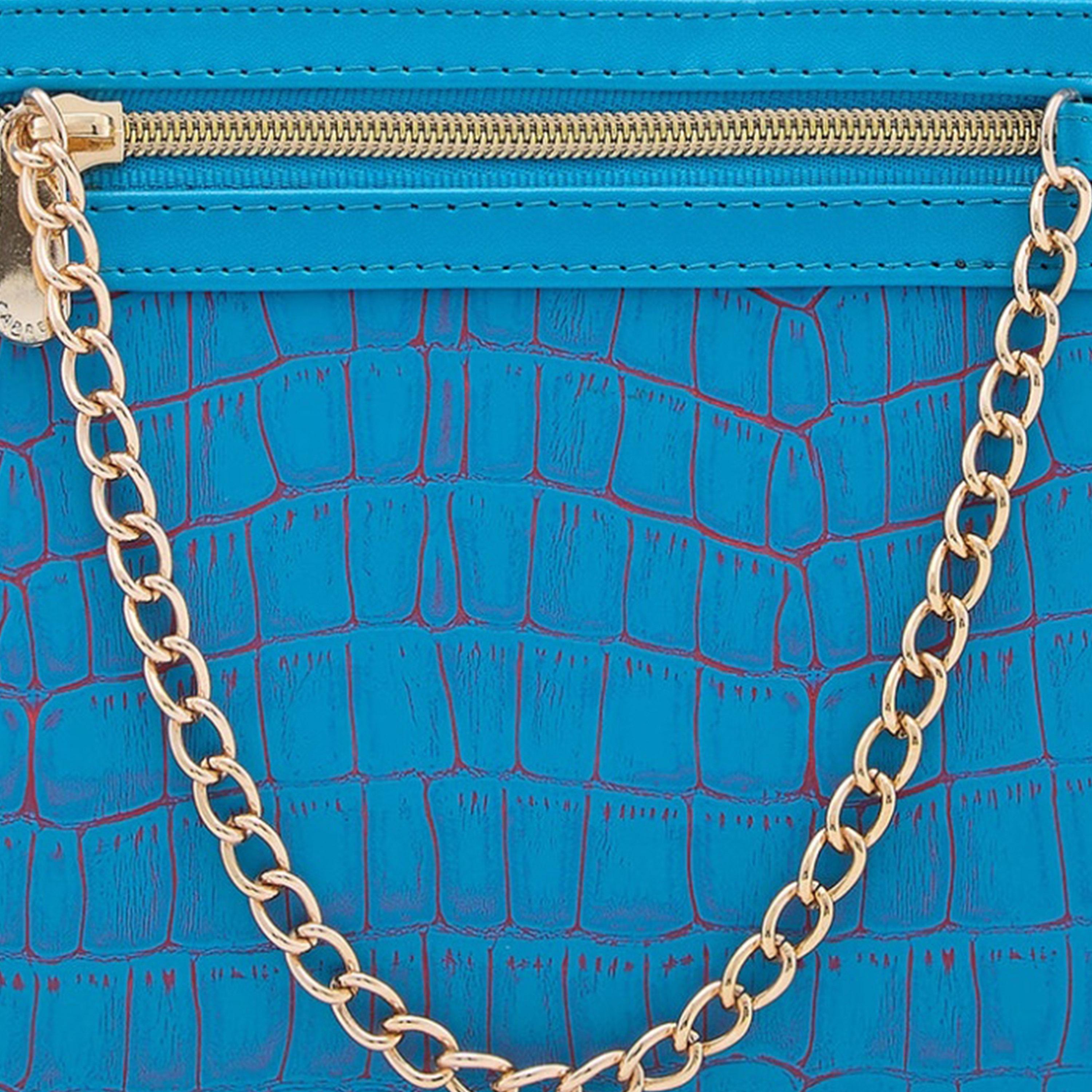 Caprese Mist Textured Crossbody Bag with Zipper and Adjustable Strap | 29 x 23 x 13 CM-women-bagsandwallets-handbags-image-7