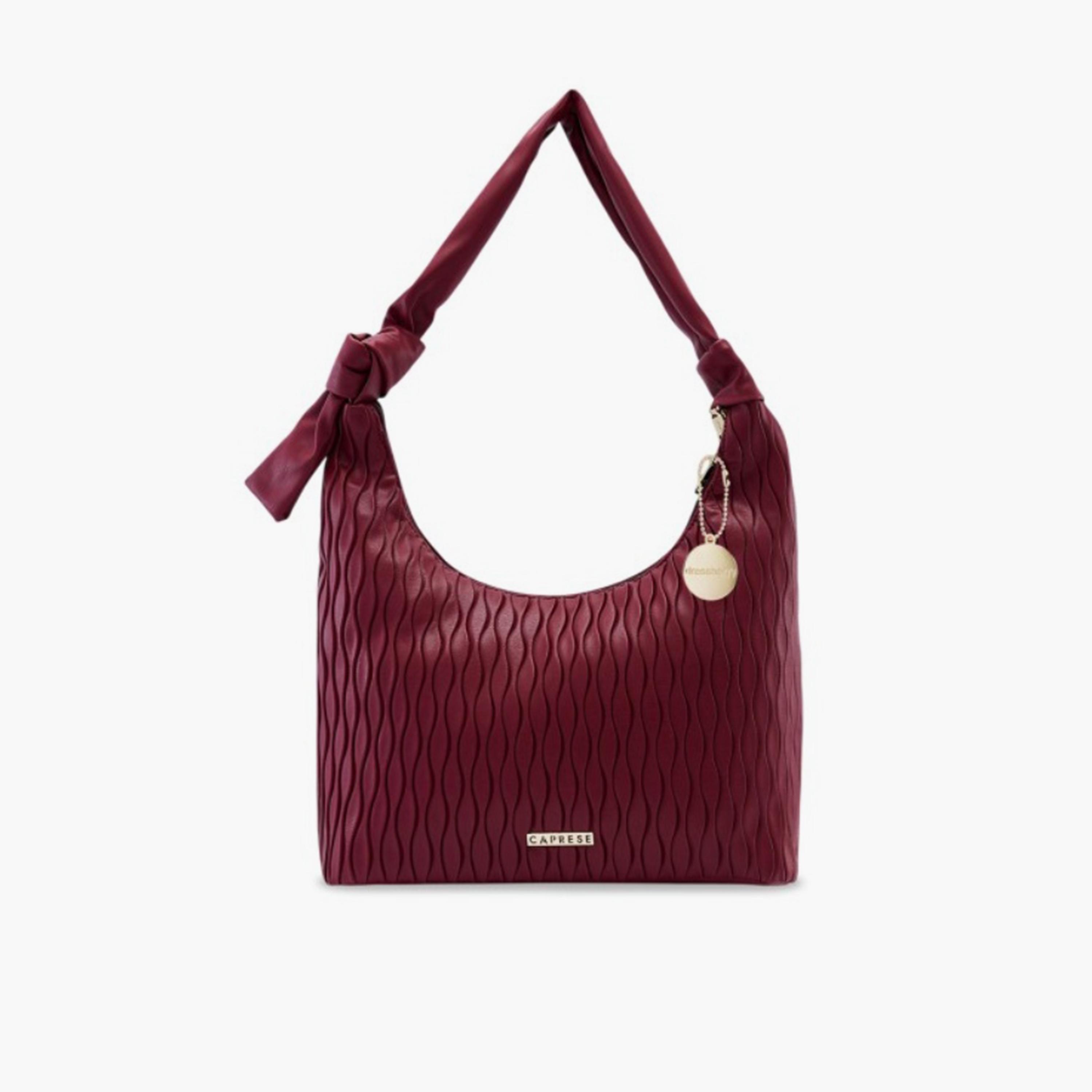 Caprese Shelbee Textured Hobo Bag with Zipper | 33 x 28 x 12 CM-women-bagsandwallets-handbags-image-1