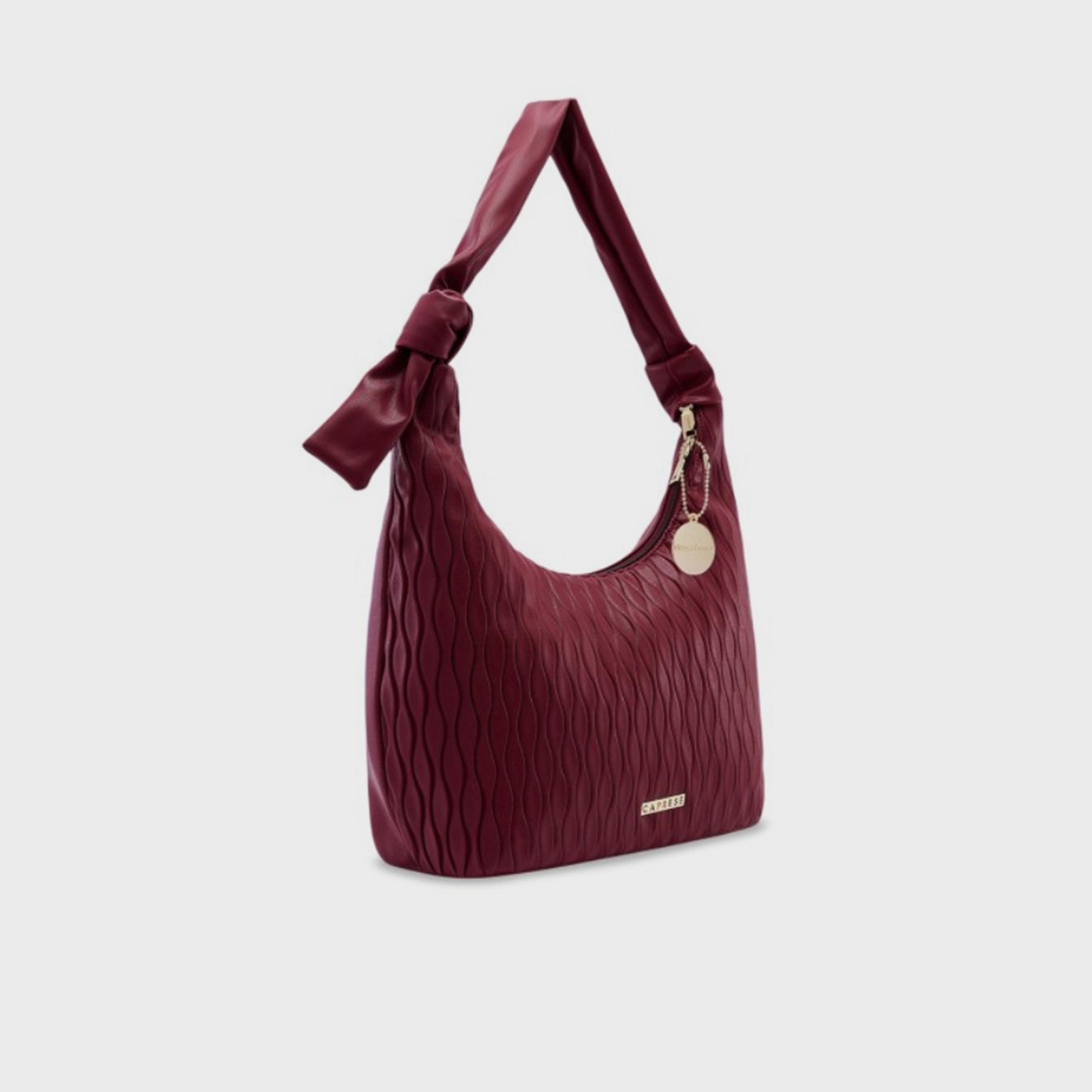 Caprese Shelbee Textured Hobo Bag with Zipper | 33 x 28 x 12 CM-women-bagsandwallets-handbags-image-2