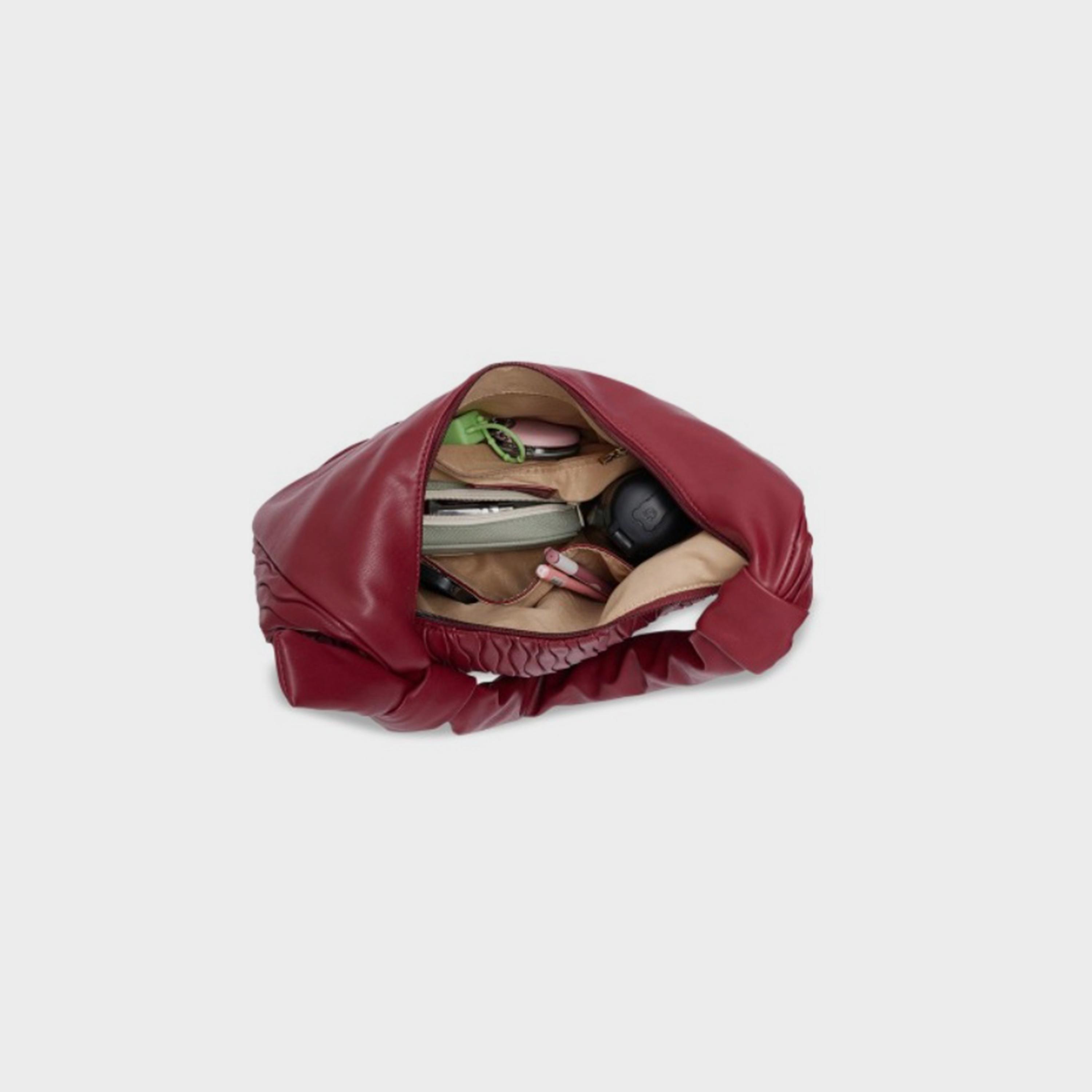 Caprese Shelbee Textured Hobo Bag with Zipper | 33 x 28 x 12 CM-women-bagsandwallets-handbags-image-4