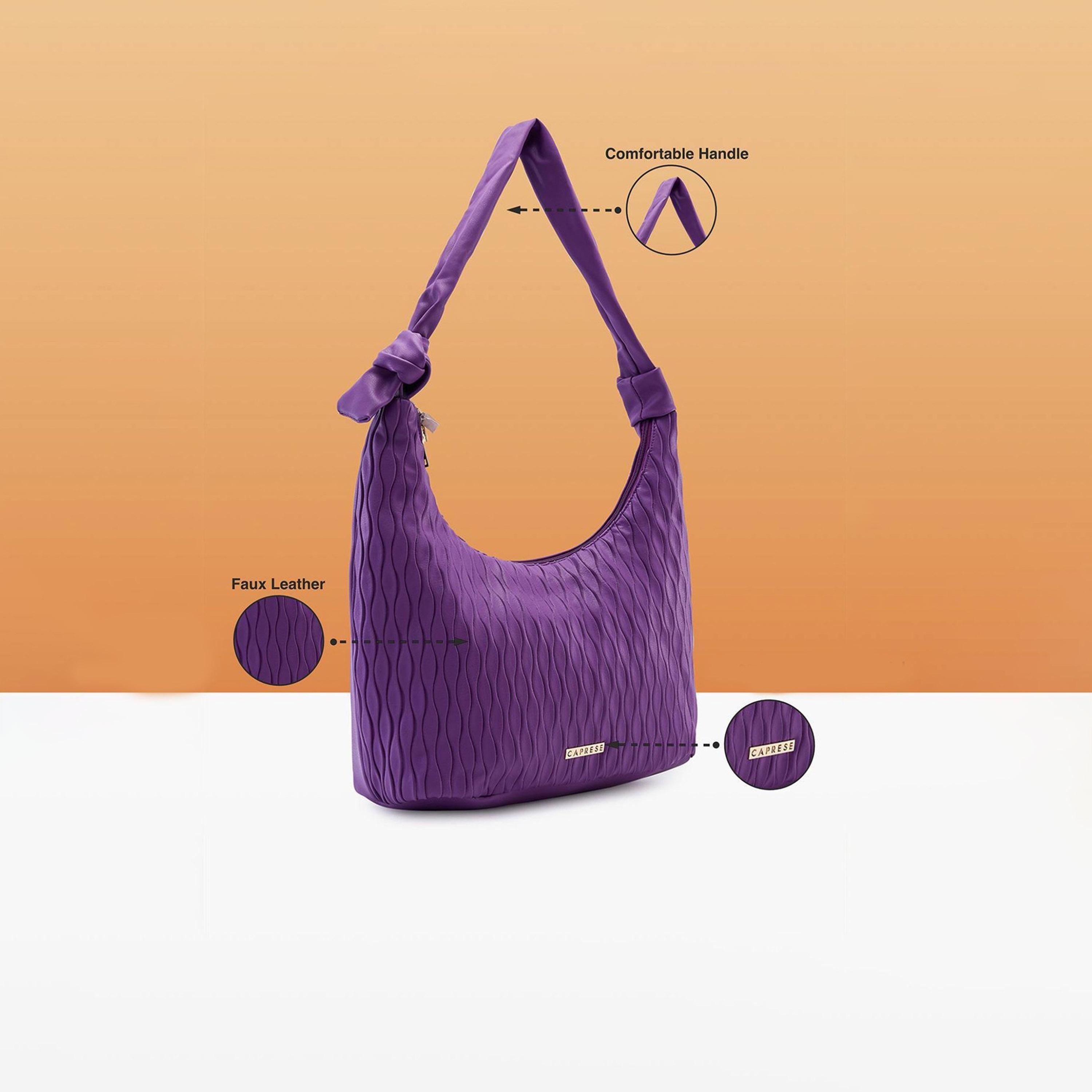 Caprese Shelbee Textured Hobo Bag with Magnetic closure | 33 x 28 x 12 CM-women-bagsandwallets-handbags-image-3