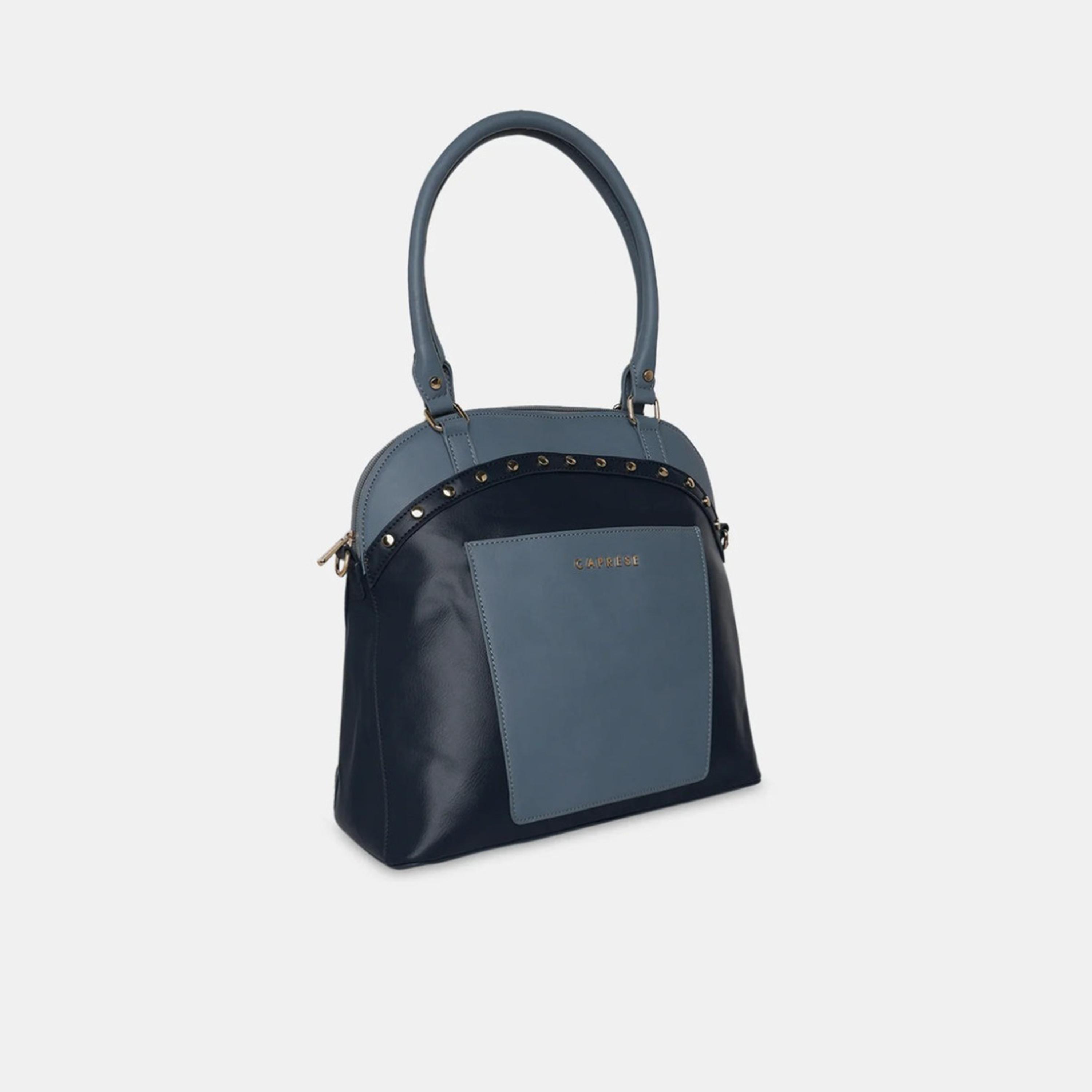 Caprese Shelby Color Block Double Handle Satchel Bag with Zipper and Detachable Strap | 28 x 22 x 11 CM-women-bagsandwallets-handbags-image-3