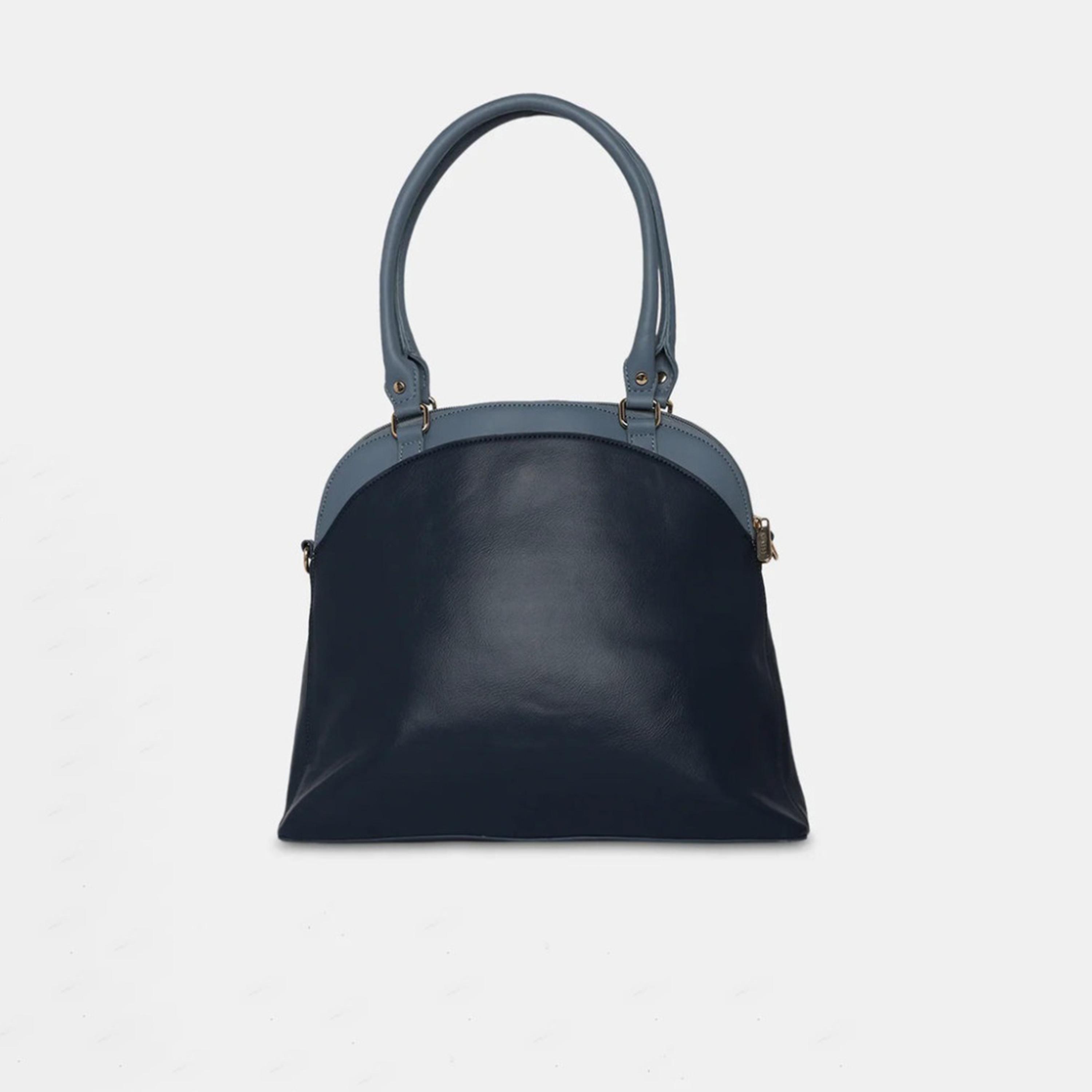 Caprese Shelby Color Block Double Handle Satchel Bag with Zipper and Detachable Strap | 28 x 22 x 11 CM-women-bagsandwallets-handbags-image-5