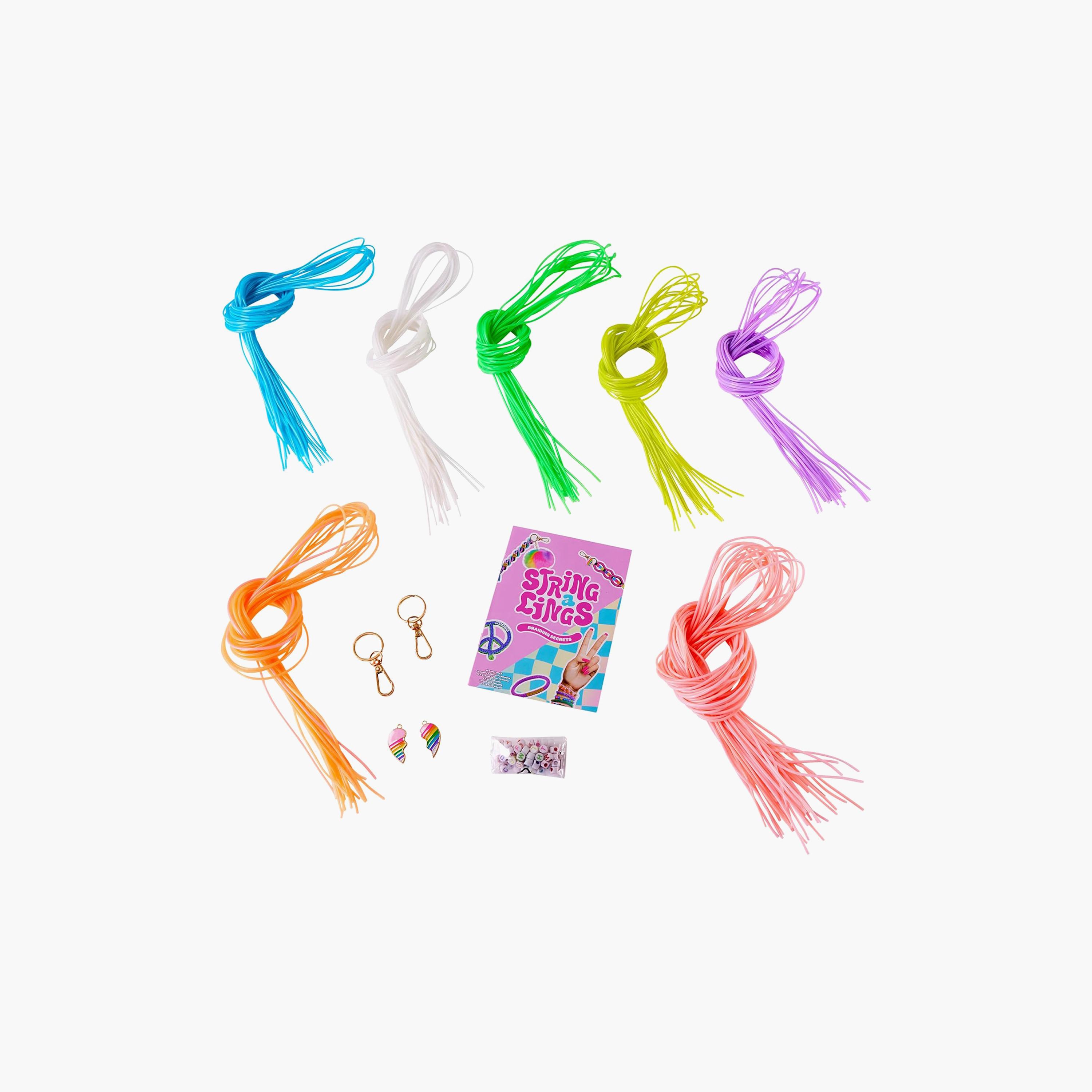 Stringalings 80-Piece DIY Ultimate Braiding Kit-school-artsandcrafts-image-1