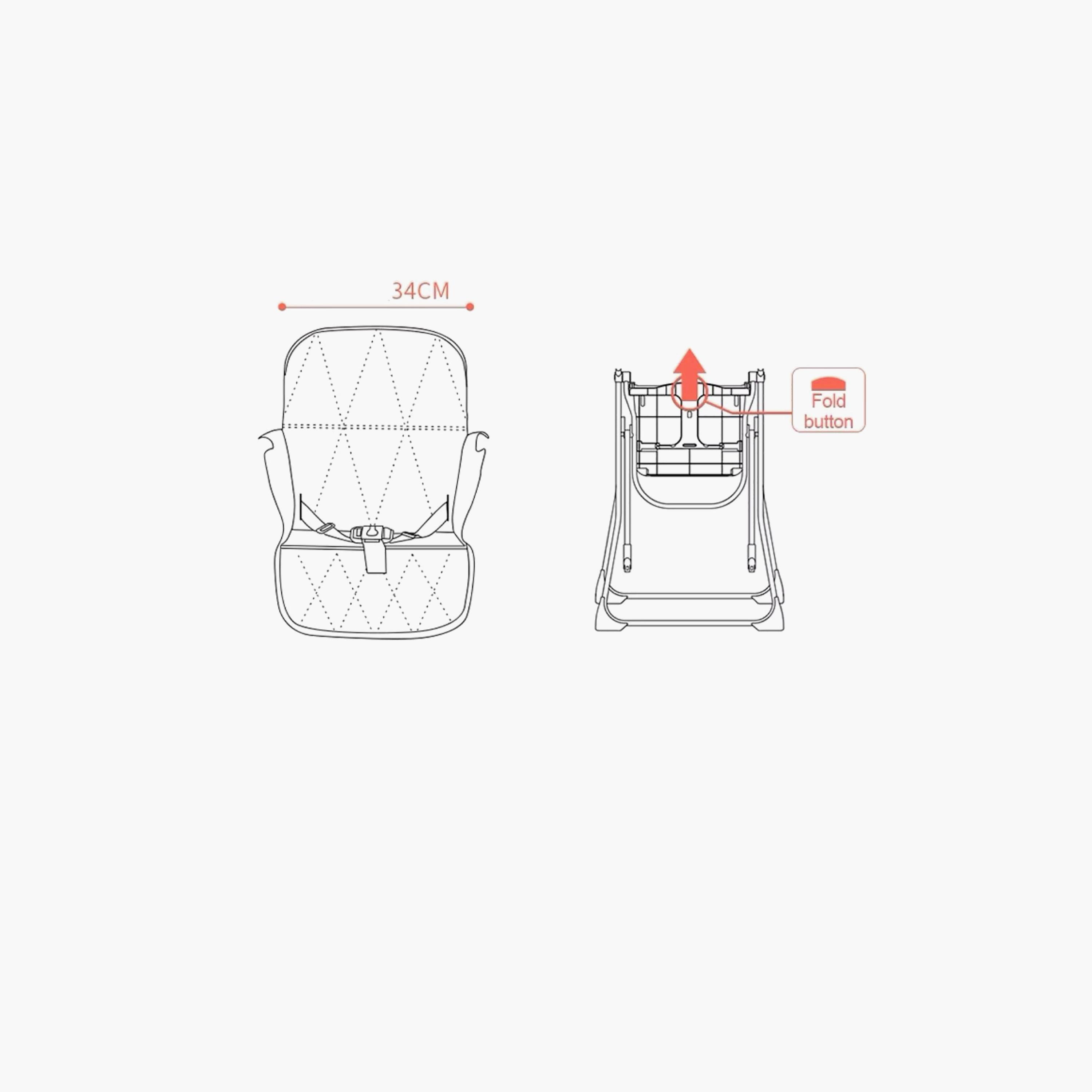 Mini Panda Easy Eat Highchair - 6-36 Months-baby-feeding-highchairsandboosters-image-9