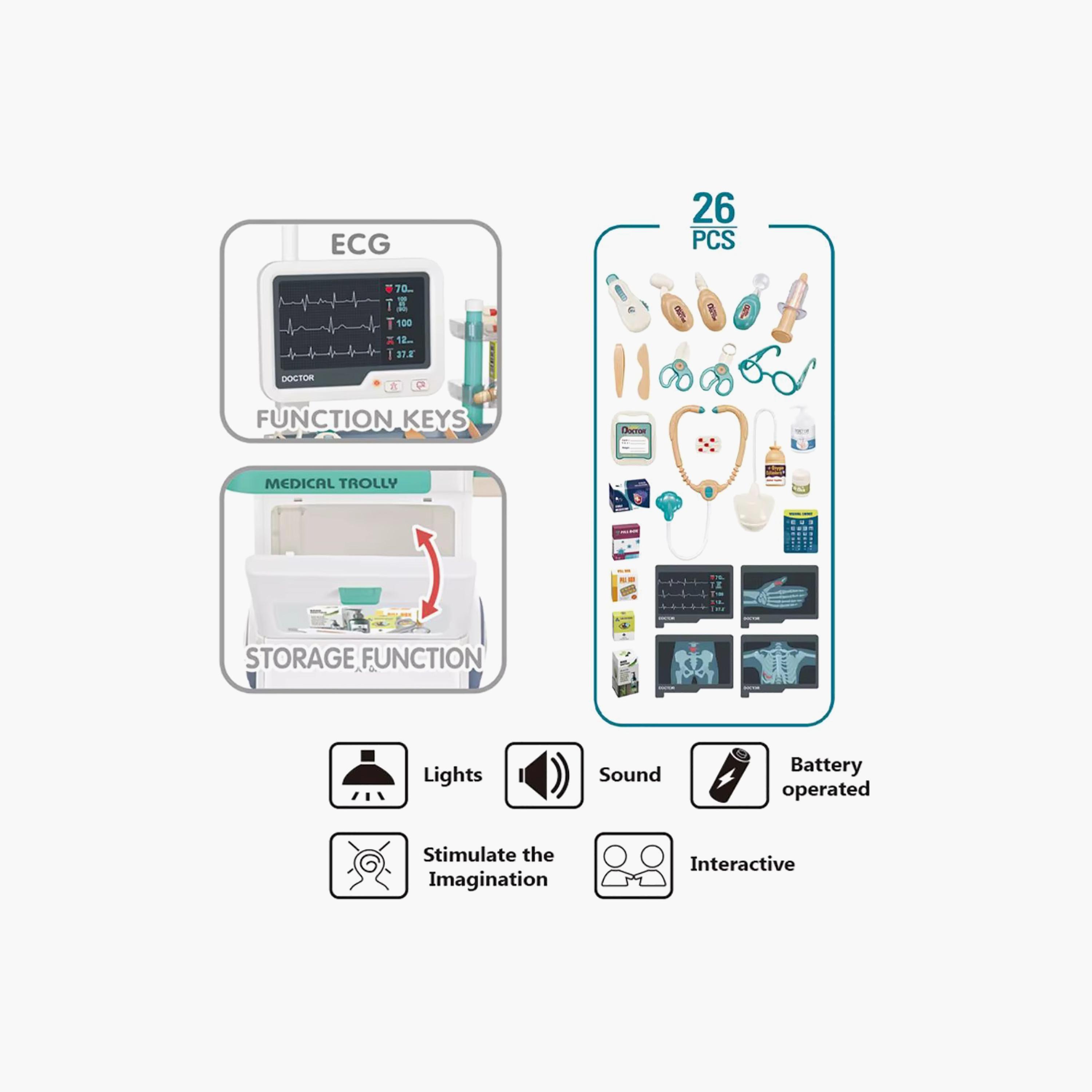Mini Panda X-Ray Electrocardiogram Pretend Play Set - 3 Years+-toys-roleplay-doctorsets-image-2