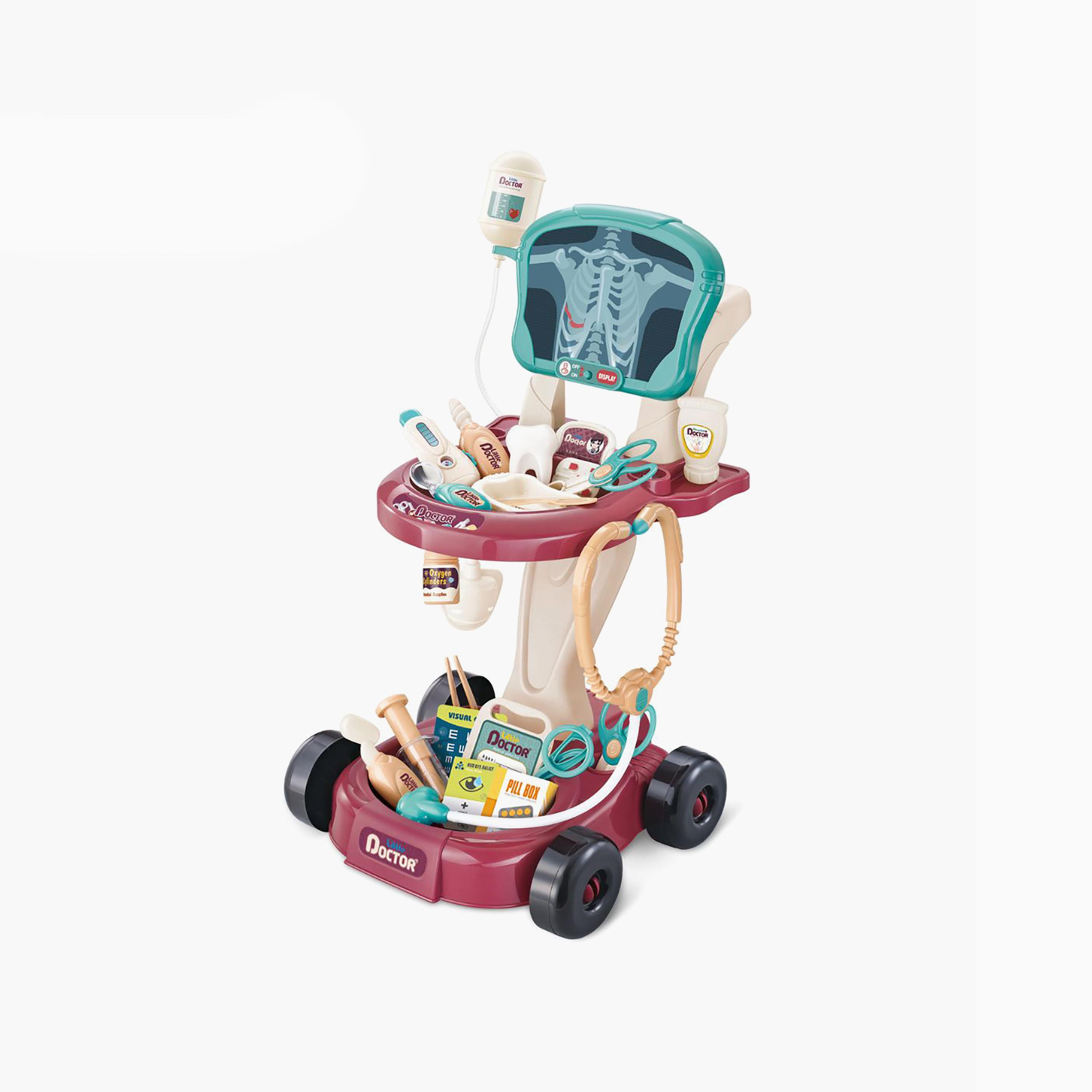 مجموعة لعب عربة الأدوات الطبية مع شاشة الأشعة السينية ميني باندا - 3 سنوات فما فوق-toys-roleplay-doctorsets-image-1