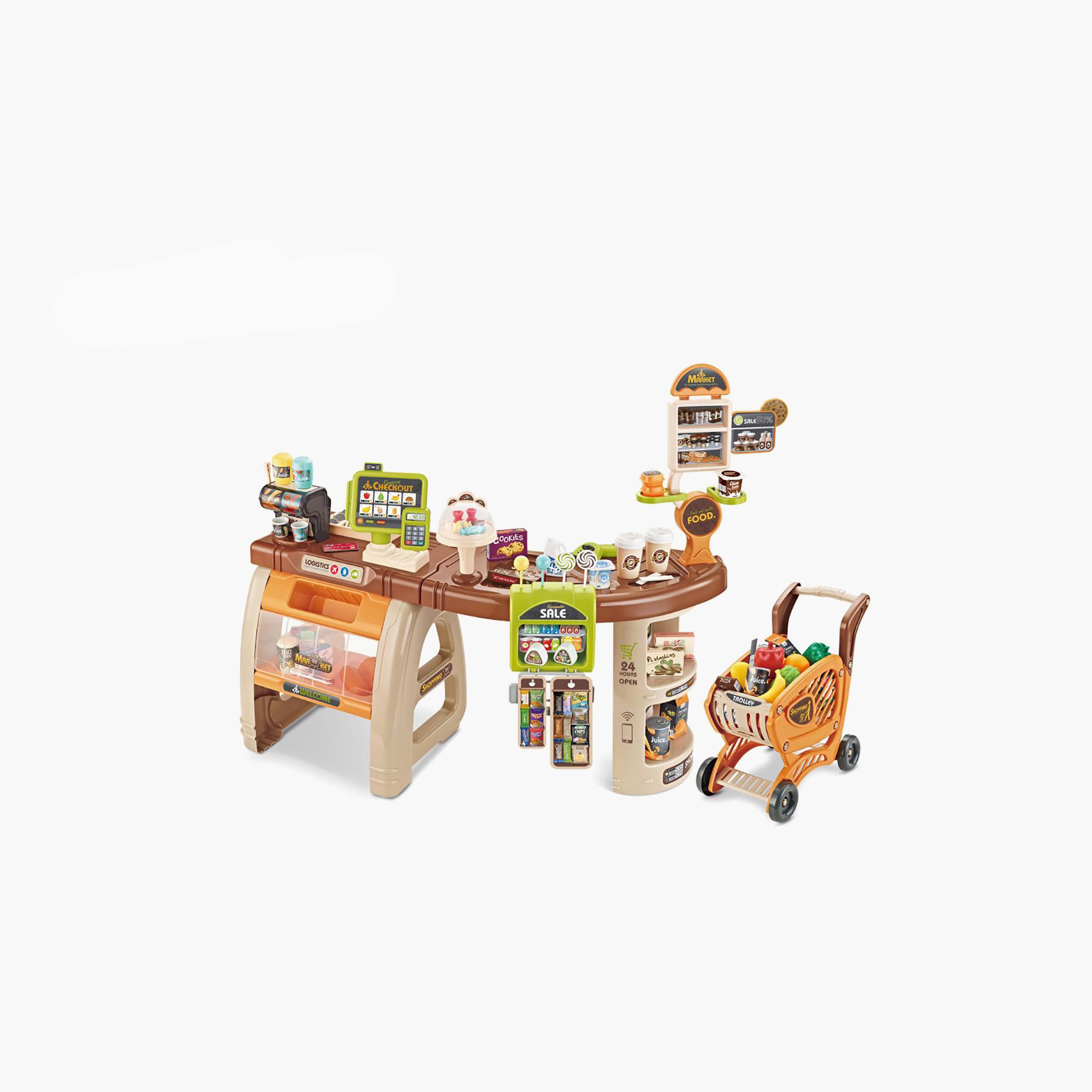 مجموعة لعب السوبر ماركت الفاخر ميني باندا - 3 سنوات فما فوق-toys-roleplay-supermarketandshoppingsets-image-1