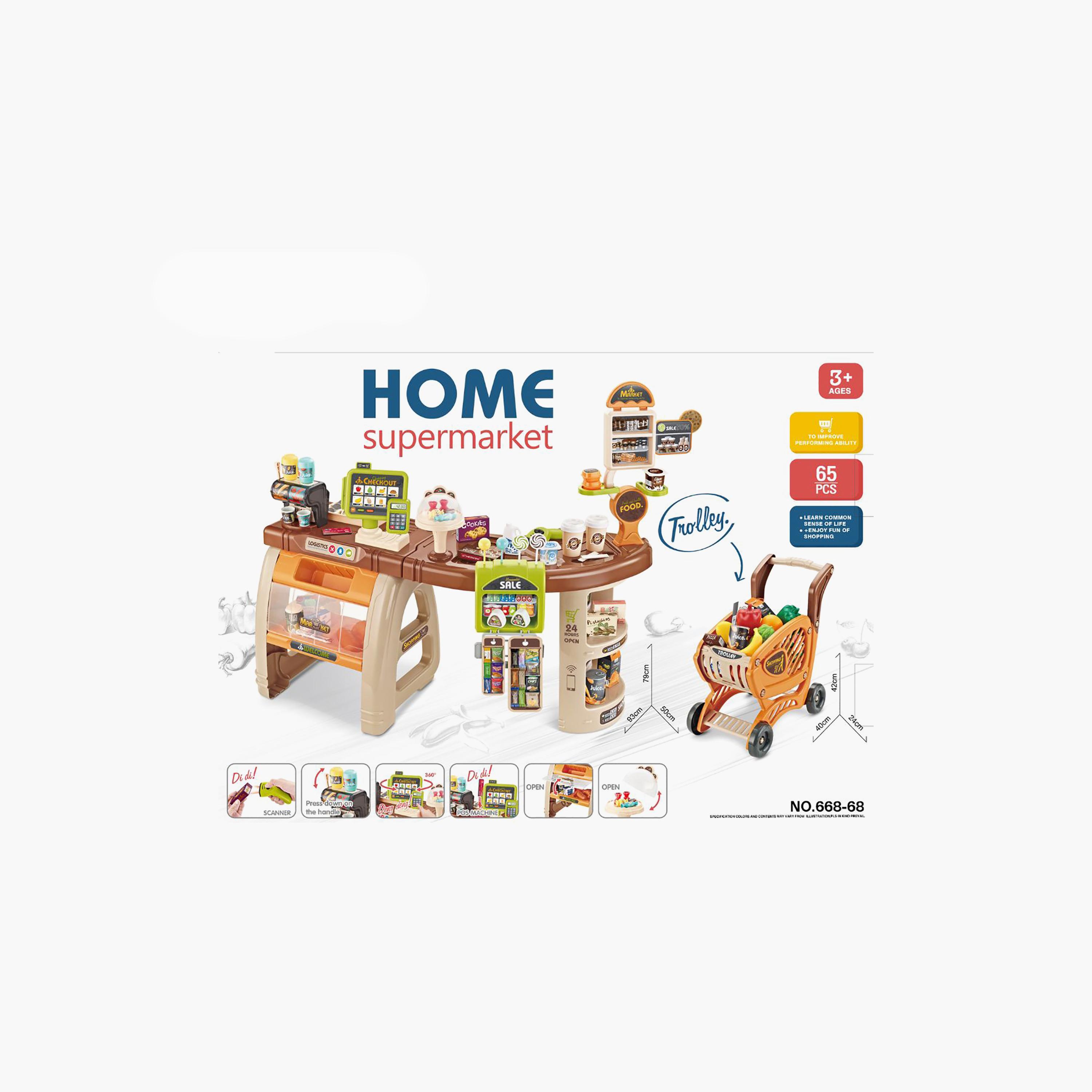 مجموعة لعب السوبر ماركت الفاخر ميني باندا - 3 سنوات فما فوق-toys-roleplay-supermarketandshoppingsets-image-2
