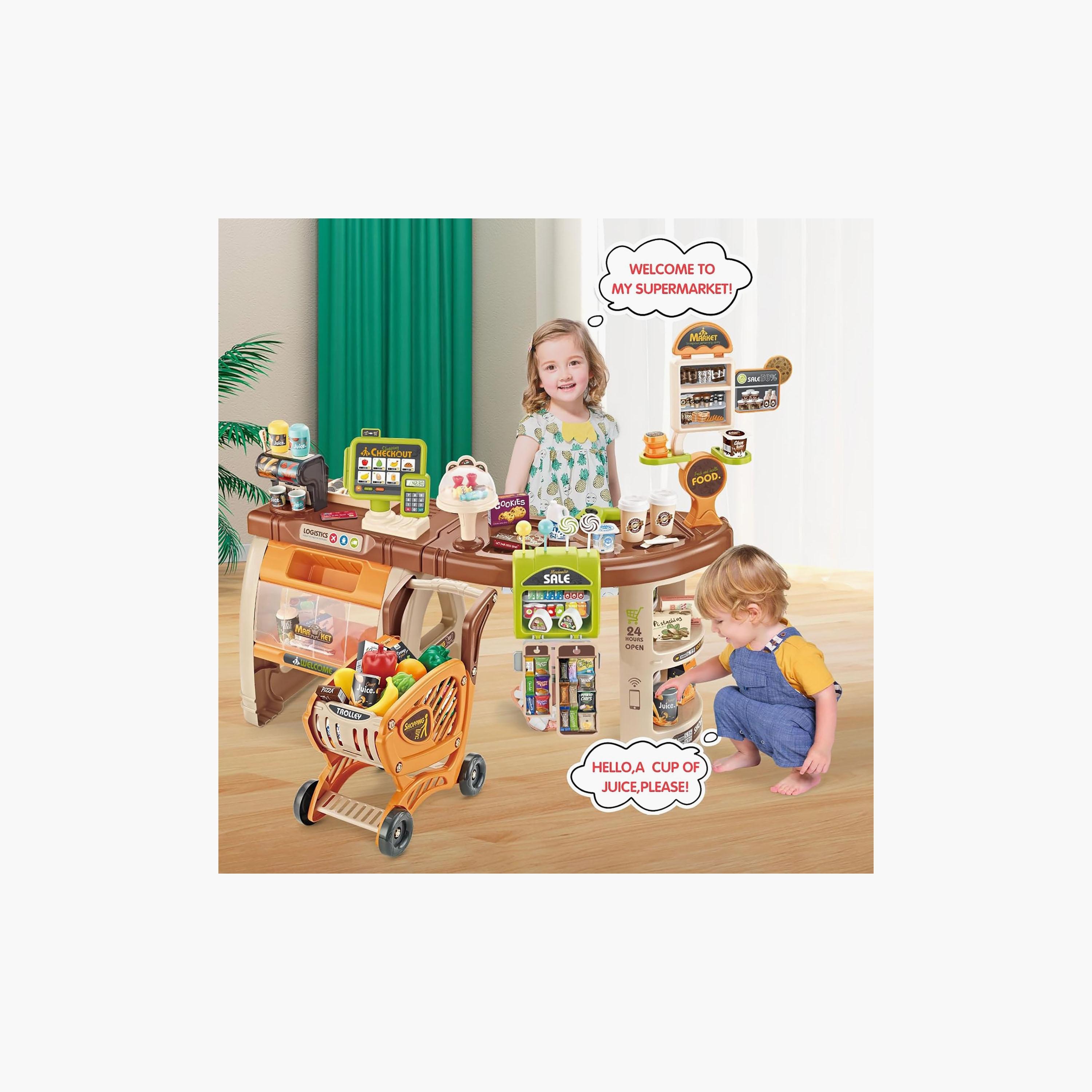 مجموعة لعب السوبر ماركت الفاخر ميني باندا - 3 سنوات فما فوق-toys-roleplay-supermarketandshoppingsets-image-6