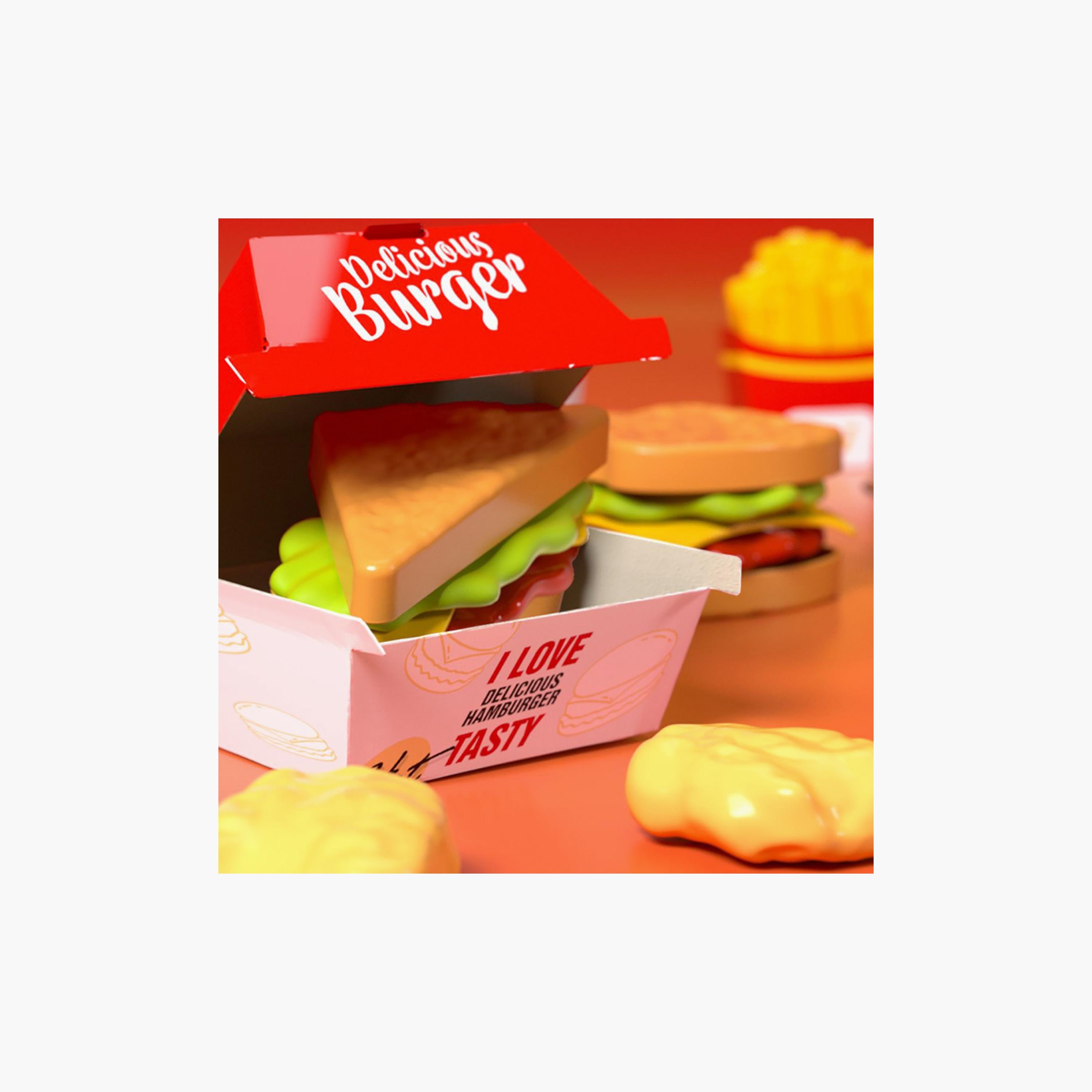 Mini Panda Mini Fast Food Pretend Play Set - 3 Years+-toys-roleplay-playfoods-image-3
