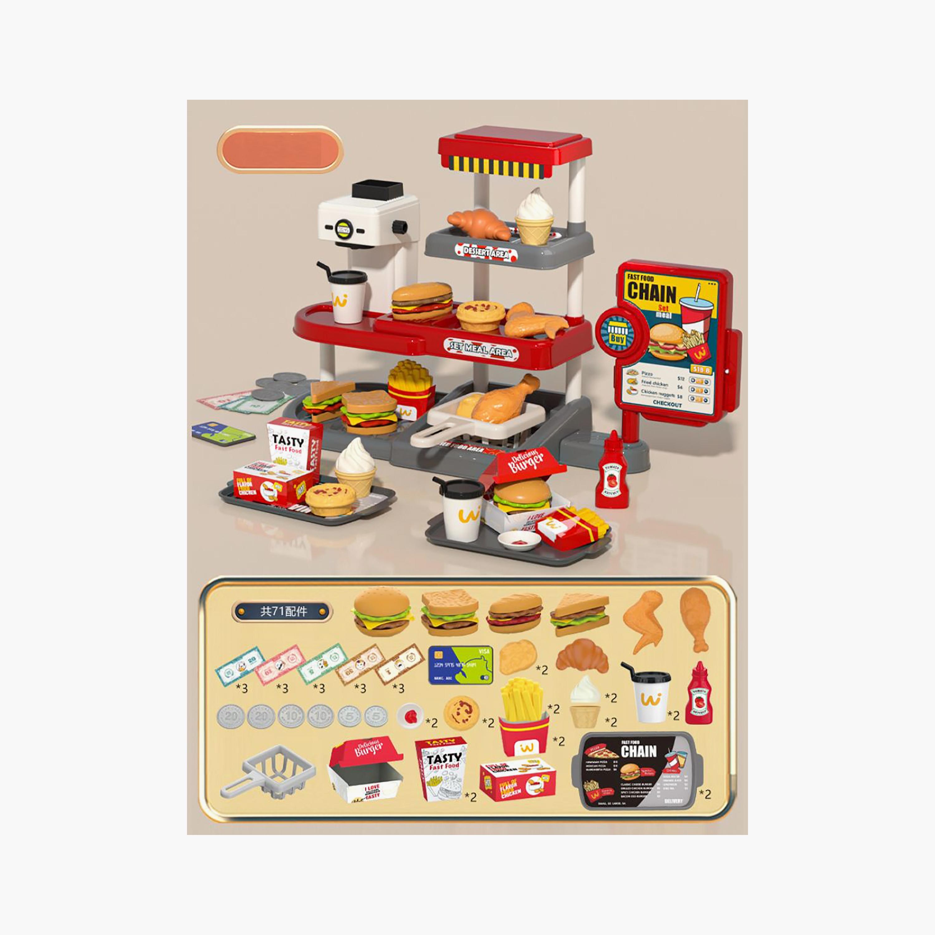 Mini Panda Mini Fast Food Pretend Play Set - 3 Years+-toys-roleplay-playfoods-image-6
